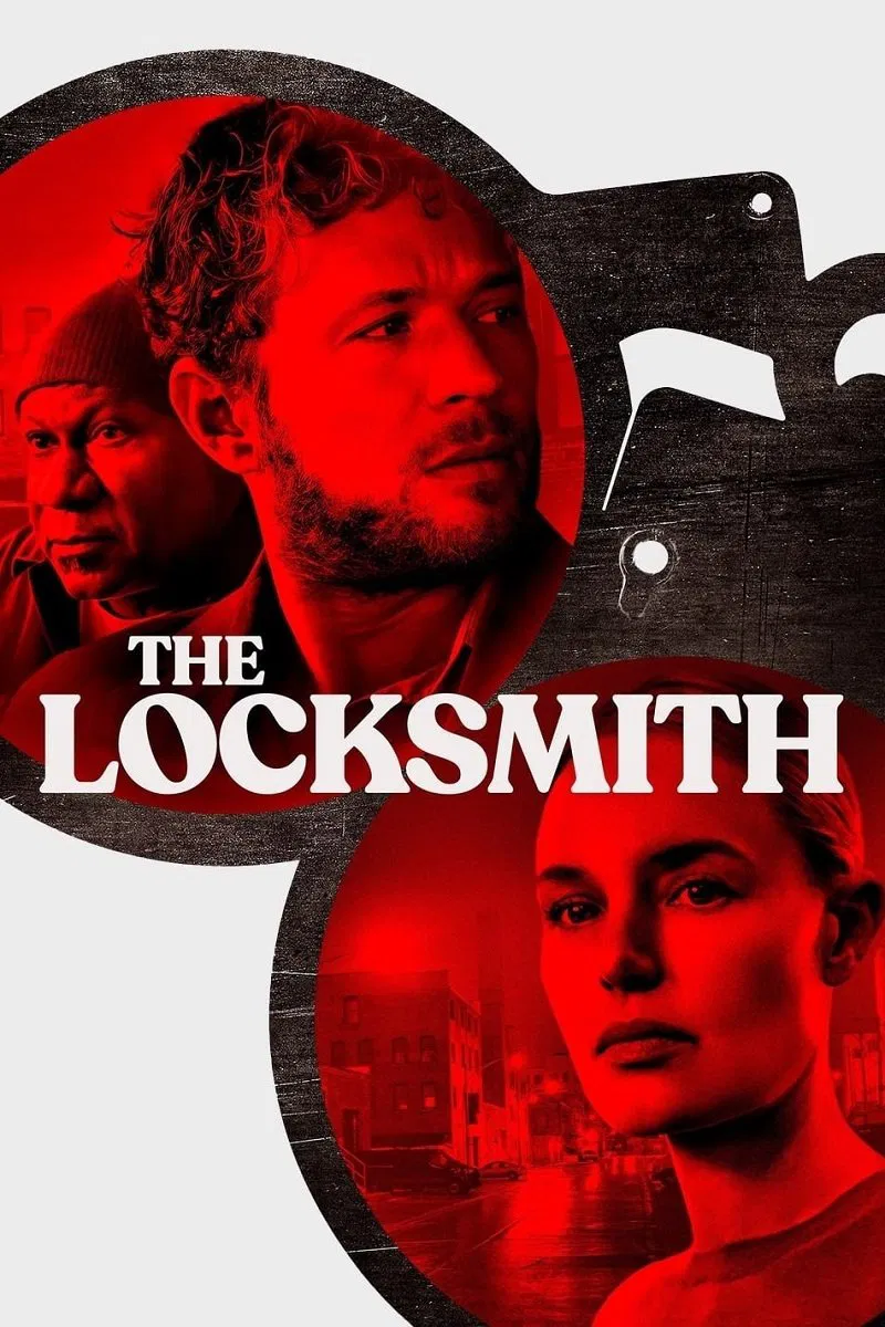 Poster chính thức của phim Phim Giật Gân, Phim Bí Ẩn "The Locksmith" (The Locksmith - 2023), với sự tham gia của diễn viên Ryan Phillippe và Kate Bosworth.