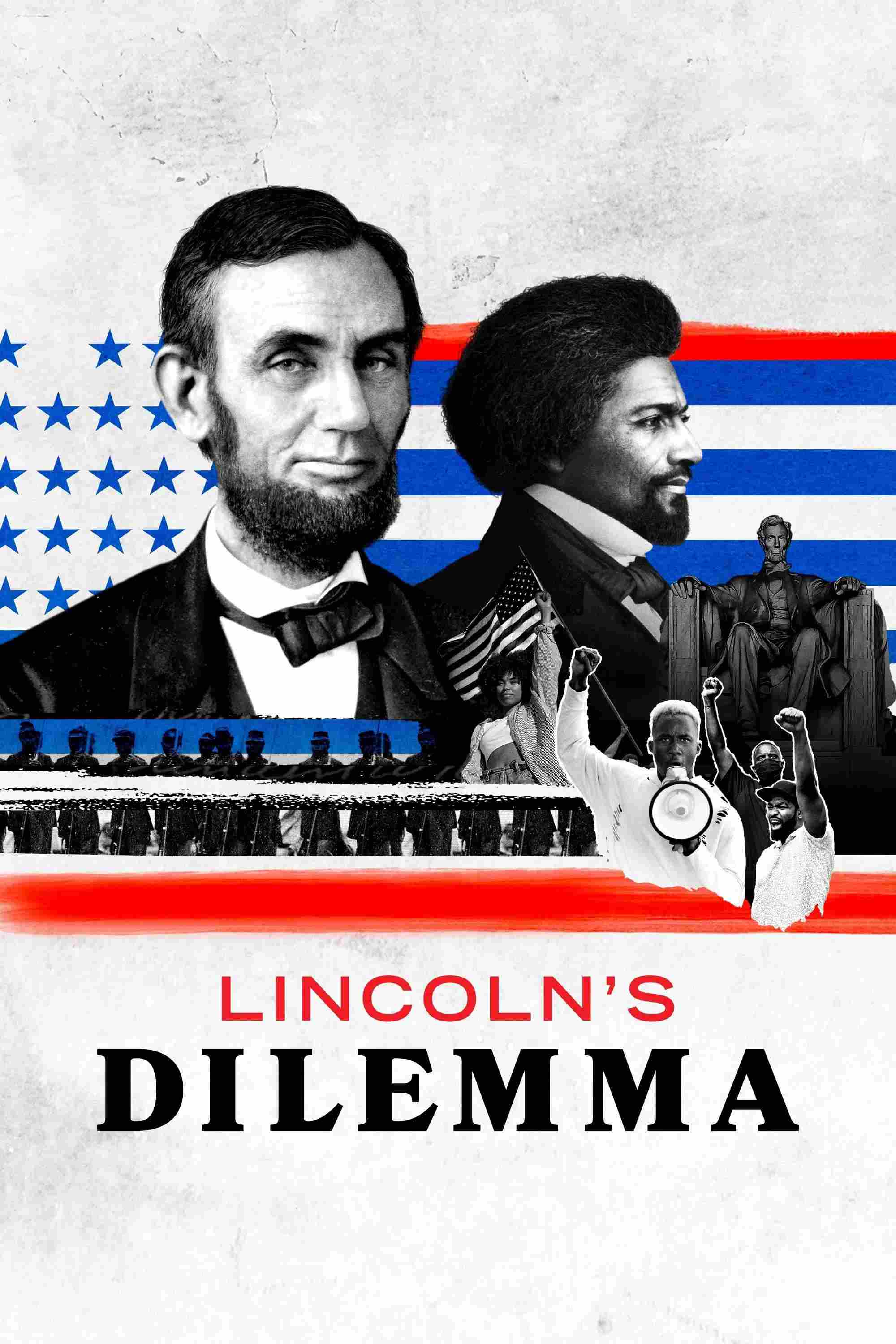 Poster chính thức của phim Phim Tài Liệu "Thế Lưỡng Nan Của Abraham Lincoln" (Lincoln's Dilemma - 2022), với sự tham gia của diễn viên Jeffrey Wright và Bill Camp.