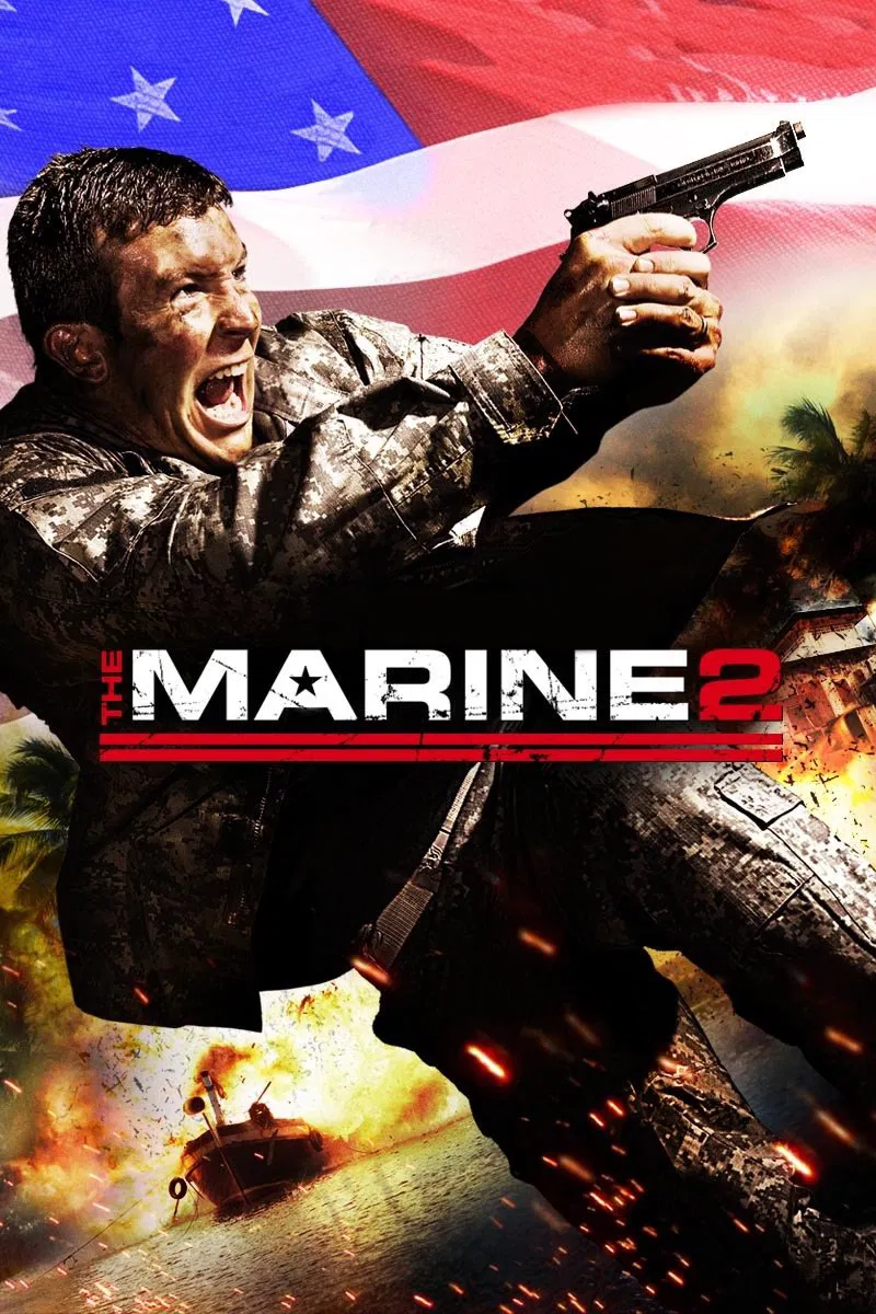 Poster chính thức của phim Phim Hành Động "The Marine 2" (The Marine 2 - 2009), với sự tham gia của diễn viên Ted DiBiase Jr. và Lara Cox.