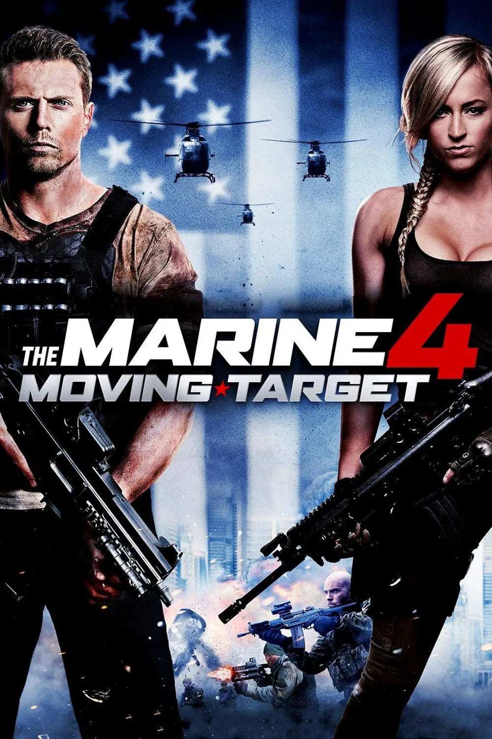 Poster chính thức của phim Phim Hành Động "The Marine 4: Moving Target" (The Marine 4: Moving Target - 2015), với sự tham gia của diễn viên Mike Mizanin và Danielle Moinet.