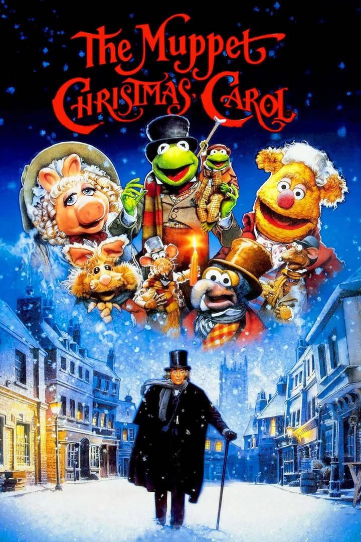 Poster chính thức của phim Phim Ca Nhạc, Phim Hài "The Muppet Christmas Carol" (The Muppet Christmas Carol - 1992), với sự tham gia của diễn viên Michael Caine và Dave Goelz.