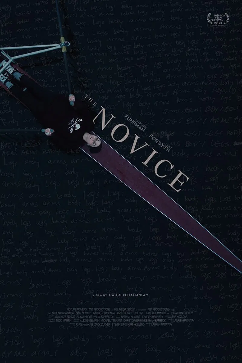 Poster chính thức của phim Phim Tâm Lý "The Novice" (The Novice - 2021), với sự tham gia của diễn viên Isabelle Fuhrman và Amy Forsyth.
