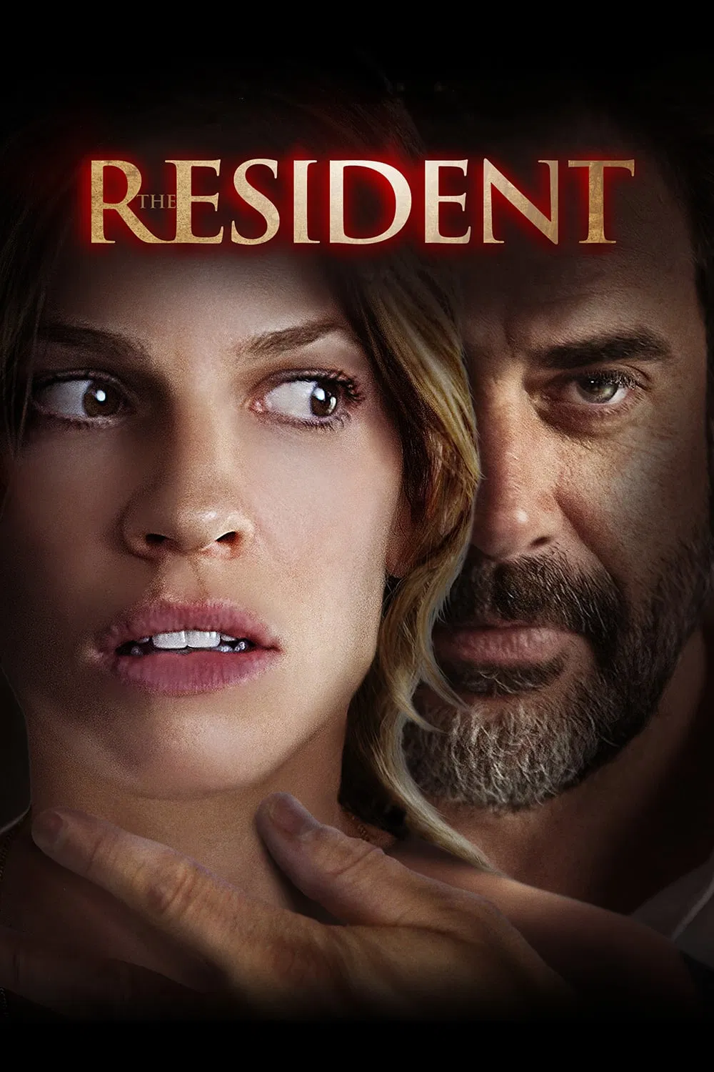 Poster chính thức của phim Phim Giật Gân, Phim Bí Ẩn "The Resident" (The Resident - 2011), với sự tham gia của diễn viên Hilary Swank và Jeffrey Dean Morgan.