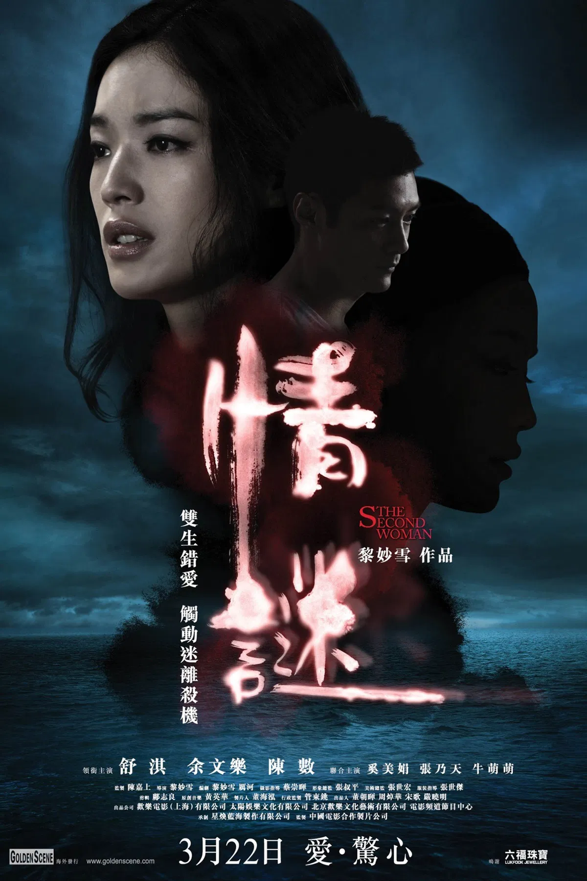 Poster chính thức của phim Phim Tâm Lý, Phim Tình Cảm "The Second Woman" (The Second Woman - 2012), với sự tham gia của diễn viên Thư Kỳ và Dư Văn Lạc.