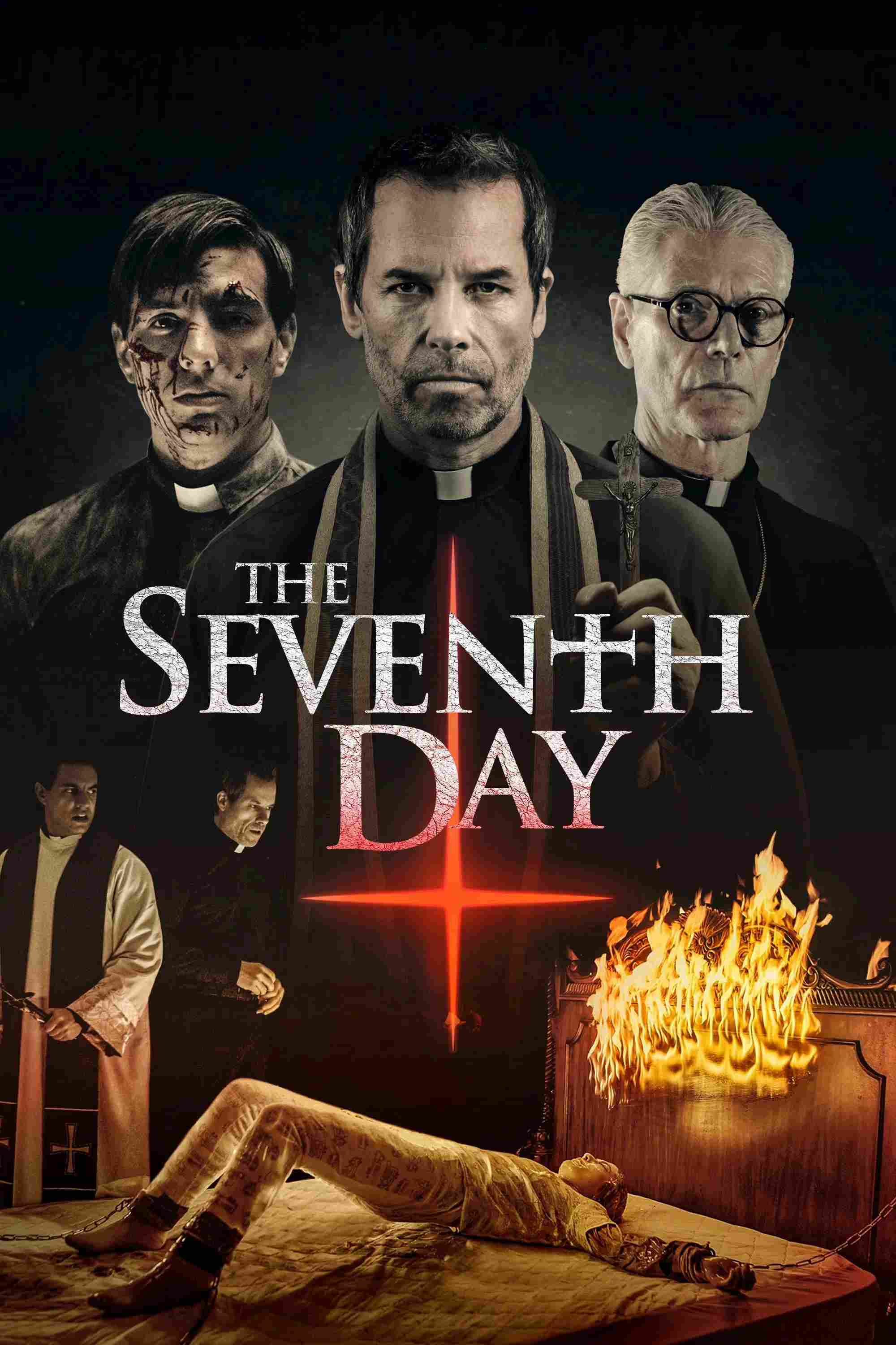 Poster chính thức của phim Phim Kinh Dị "The Seventh Day" (The Seventh Day - 2021), với sự tham gia của diễn viên Guy Pearce và Vadhir Derbez.