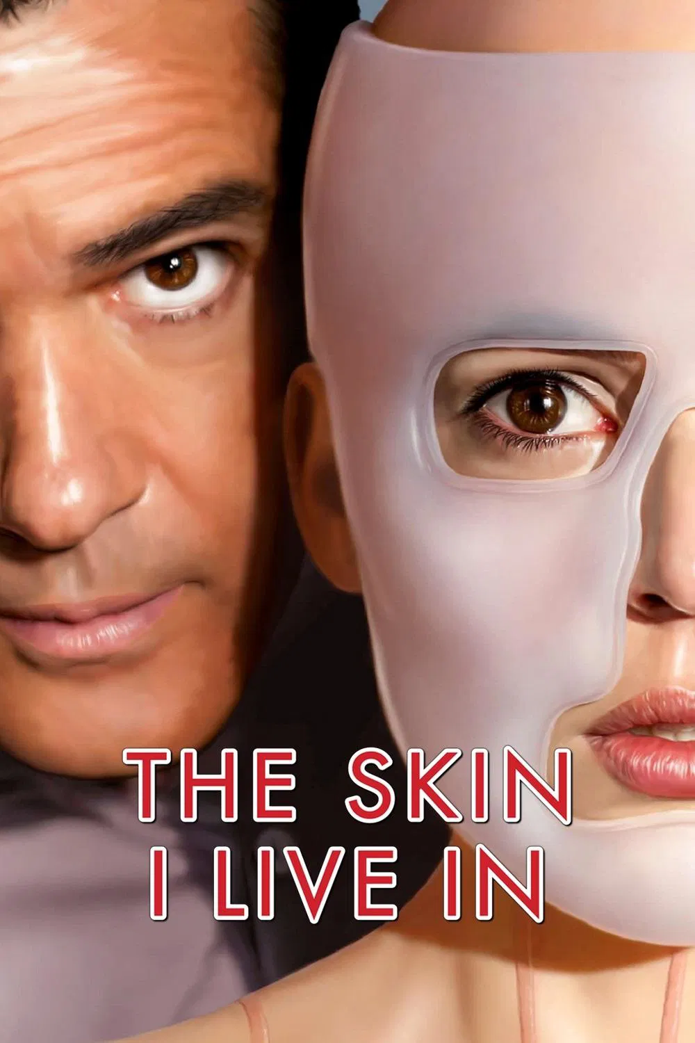 Poster chính thức của phim Phim Tâm Lý, Phim Kinh Dị "The Skin I Live In" (The Skin I Live In - 2011), với sự tham gia của diễn viên Antonio Banderas và Elena Anaya.