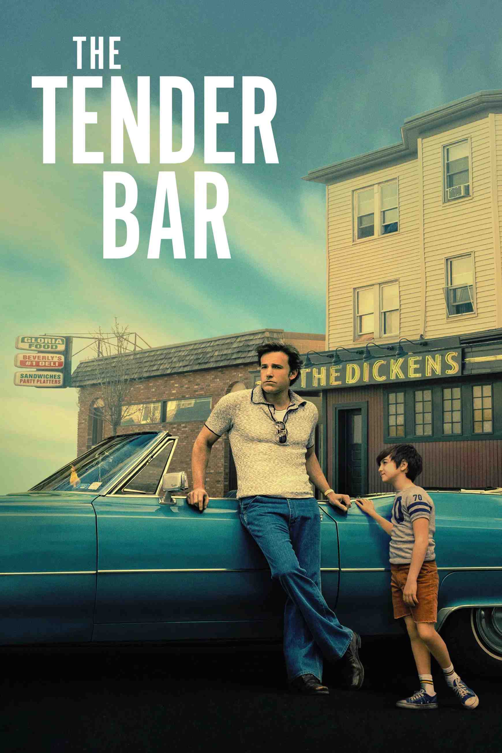 Poster chính thức của phim Phim Tâm Lý "The Tender Bar" (The Tender Bar - 2021), với sự tham gia của diễn viên Ben Affleck và Tye Sheridan.