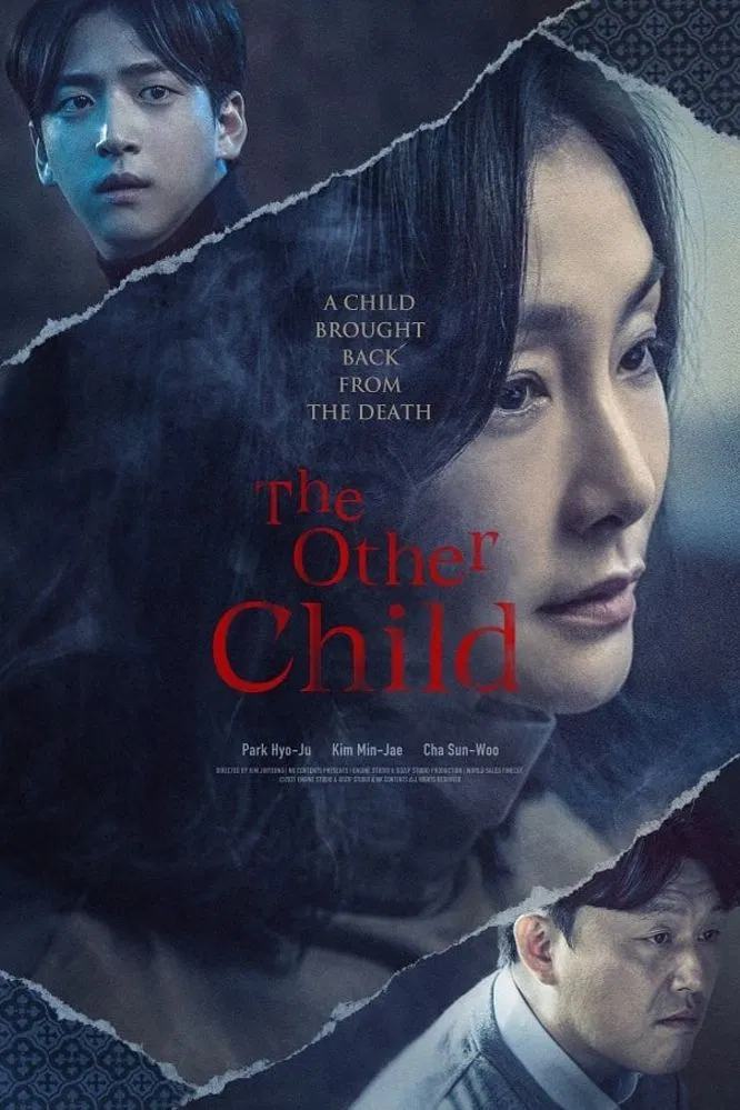 Poster chính thức của phim Phim Bí Ẩn, Phim Giật Gân "Thế Thân" (The Other Child - 2022), với sự tham gia của diễn viên Park Hyo-ju và Kim Min-jae.