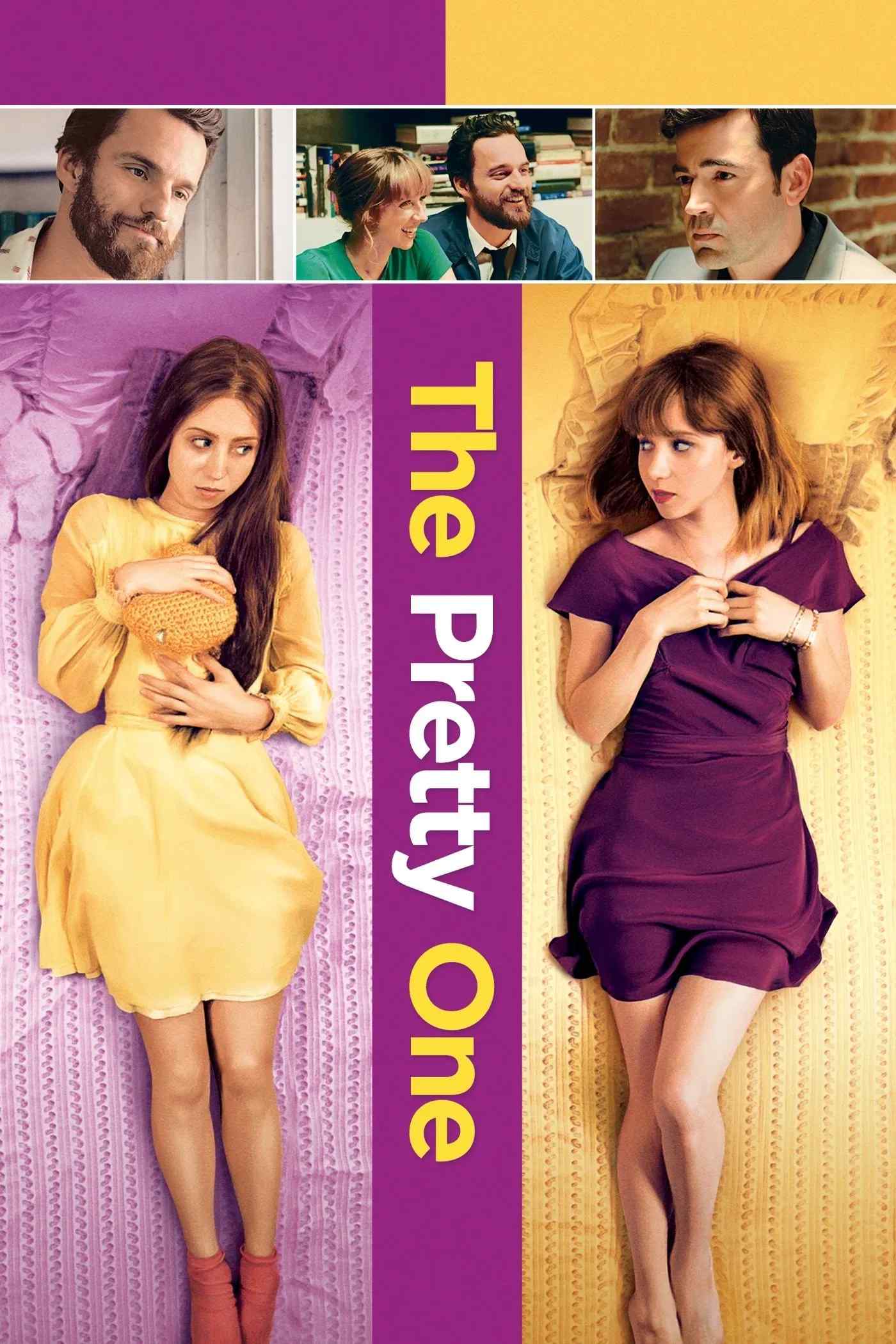 Poster chính thức của phim Phim Hài, Phim Tâm Lý "Thế Thân Xinh Đẹp" (The Pretty One - 2014), với sự tham gia của diễn viên Zoe Kazan và Jake Johnson.