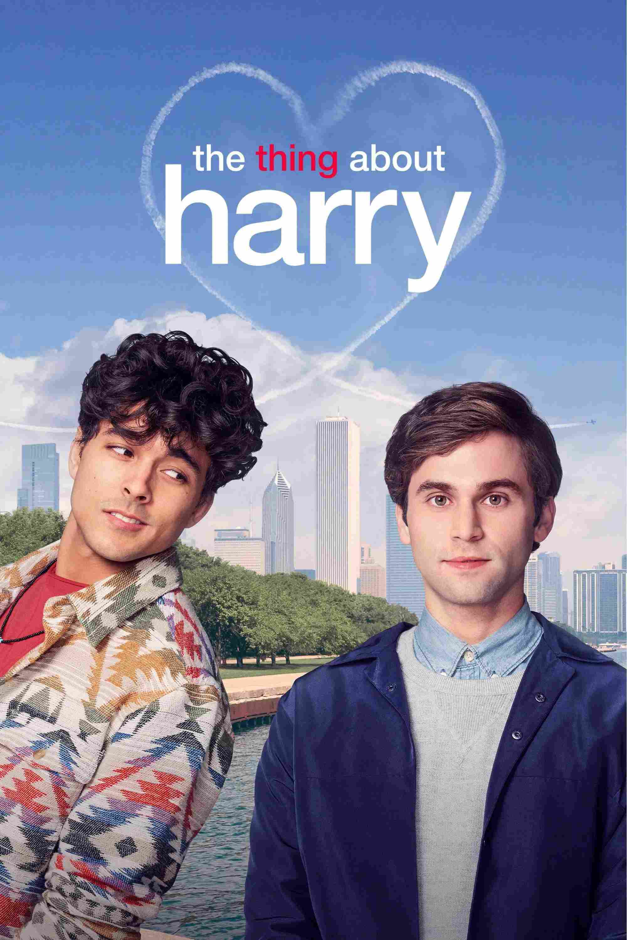 Poster chính thức của phim Phim Tình Cảm, Phim Truyền Hình "The Thing About Harry" (The Thing About Harry - 2020), với sự tham gia của diễn viên Jake Borelli và Niko Terho.