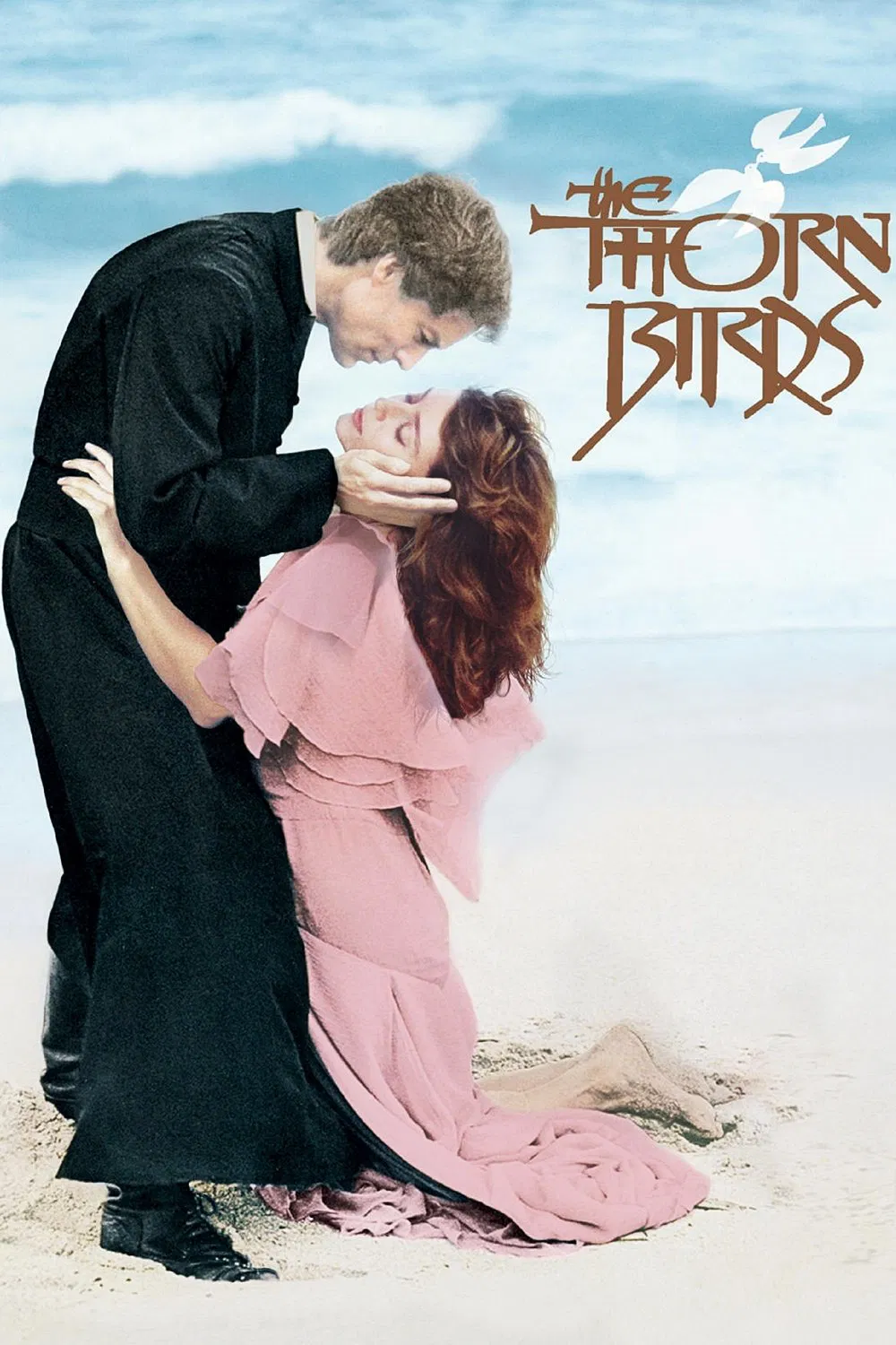Poster chính thức của phim Phim Tâm Lý "The Thorn Birds" (The Thorn Birds - 1983), với sự tham gia của diễn viên Richard Chamberlain và Rachel Ward.