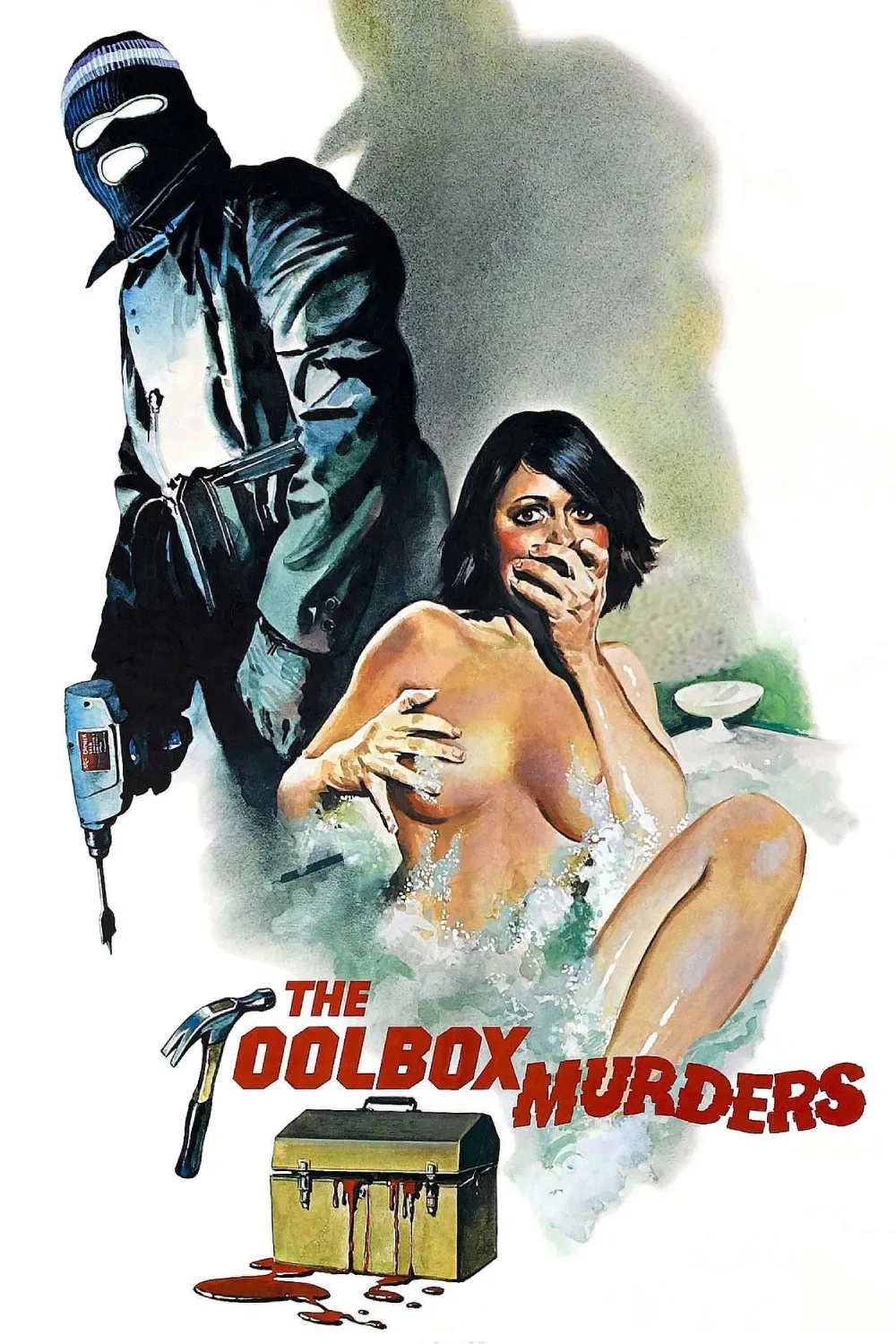 Poster chính thức của phim Phim Kinh Dị, Phim Bí Ẩn "The Toolbox Murders" (The Toolbox Murders - 1978), với sự tham gia của diễn viên Cameron Mitchell và Pamelyn Ferdin.