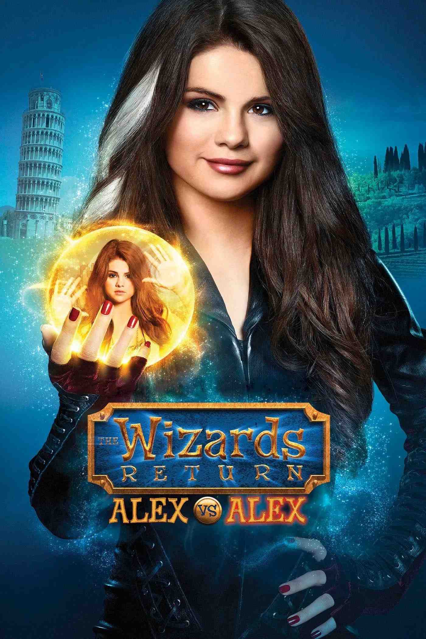 Poster chính thức của phim Phim Gia Đình, Phim Hài "The Wizards Return: Alex vs. Alex" (The Wizards Return: Alex vs. Alex - 2013), với sự tham gia của diễn viên Selena Gomez và Jake T. Austin.