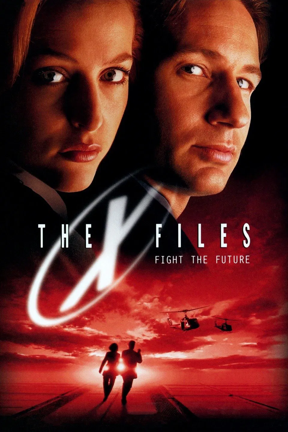 Poster chính thức của phim Phim Bí Ẩn, Phim Viễn Tưởng "The X Files" (The X-Files - 1998), với sự tham gia của diễn viên David Duchovny và Gillian Anderson.