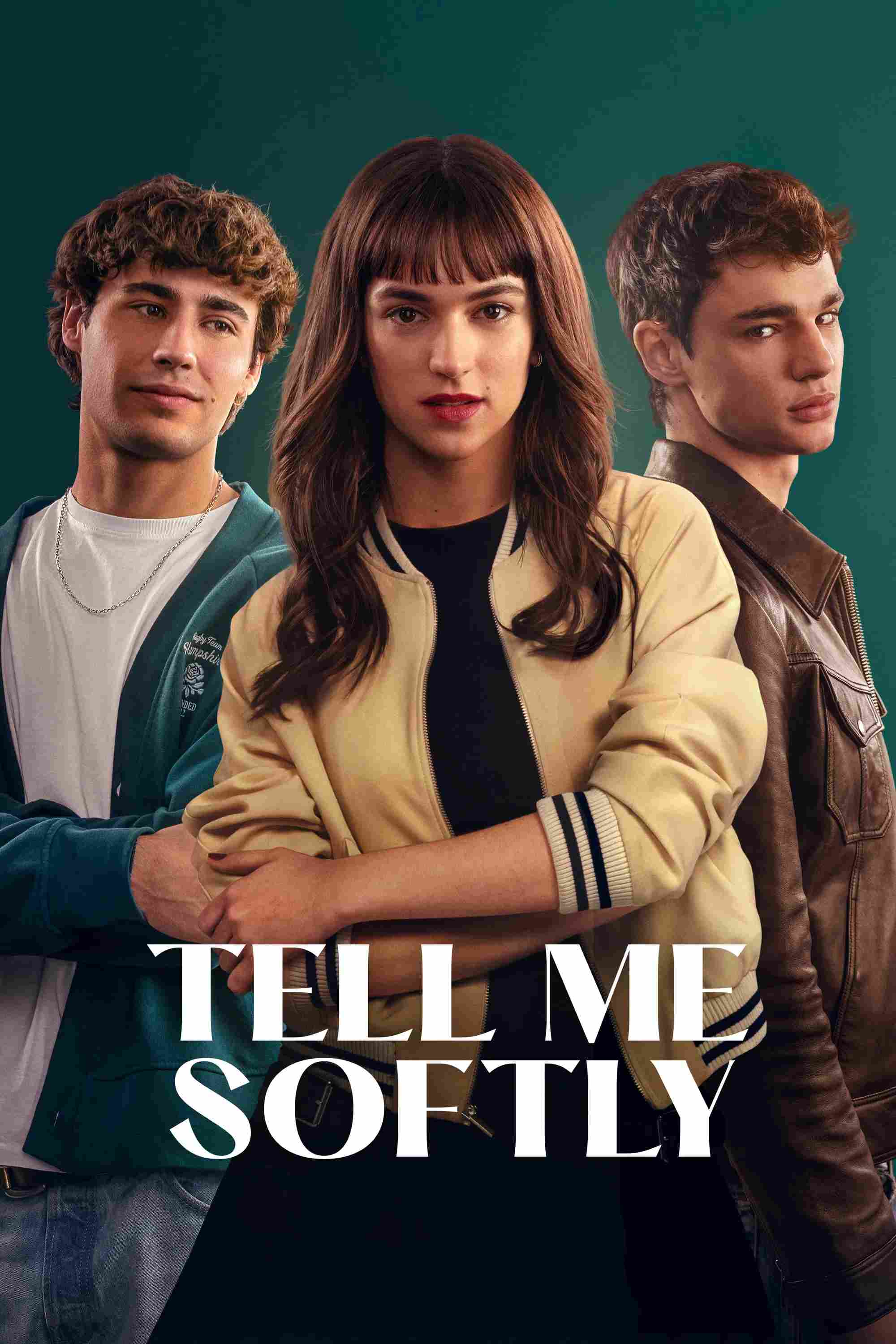 Poster chính thức của phim Phim Tình Cảm, Phim Tâm Lý "Thì Thầm Với Em" (Tell Me Softly - 2025), với sự tham gia của diễn viên Alicia Falcó và Fernando Lindez.