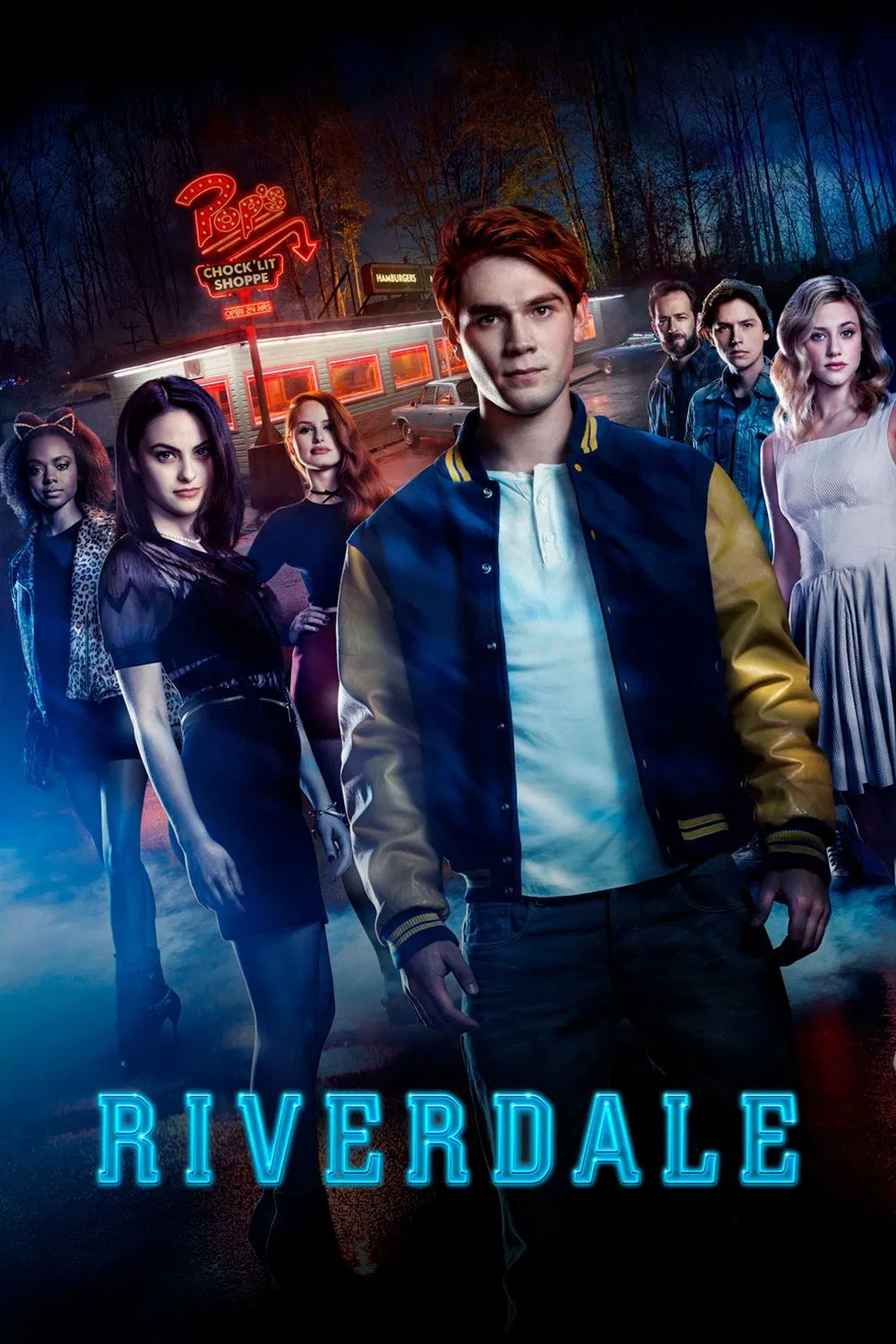 Poster chính thức của phim Phim Hình Sự, Phim Tâm Lý "Thị Trấn Riverdale (Phần 3)" (Riverdale - 2017), với sự tham gia của diễn viên K.J. Apa và Lili Reinhart.