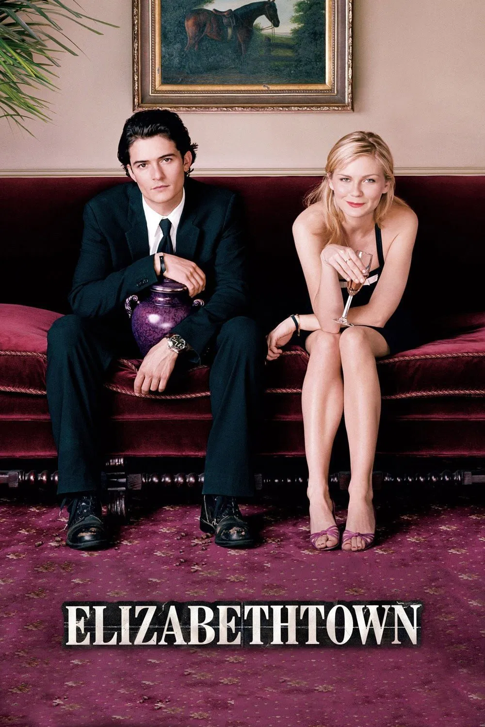 Poster chính thức của phim Phim Hài, Phim Tâm Lý "Thị Trấn Tình Yêu" (Elizabethtown - 2005), với sự tham gia của diễn viên Orlando Bloom và Kirsten Dunst.