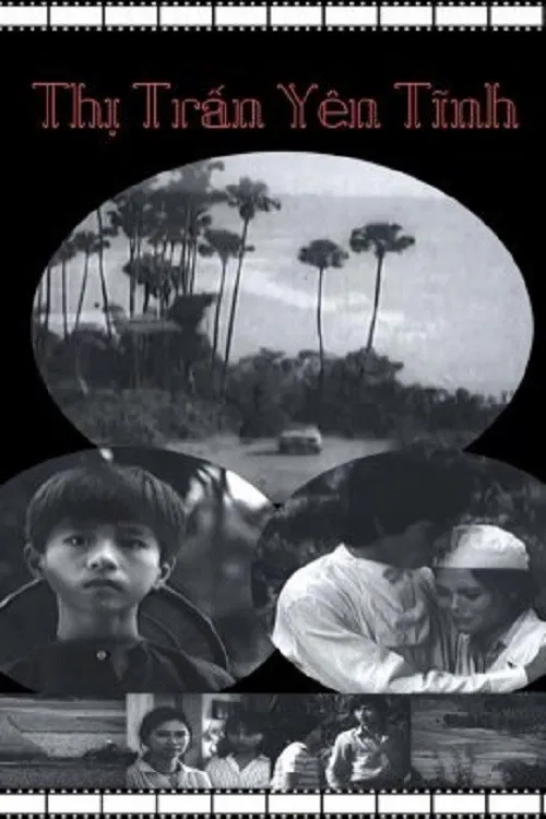 Poster chính thức của phim Phim Hài "Thị Trấn Yên Tĩnh" (A Quiet Little Town - 1986), với sự tham gia của diễn viên Bùi Bài Bình và Thinh Trinh.