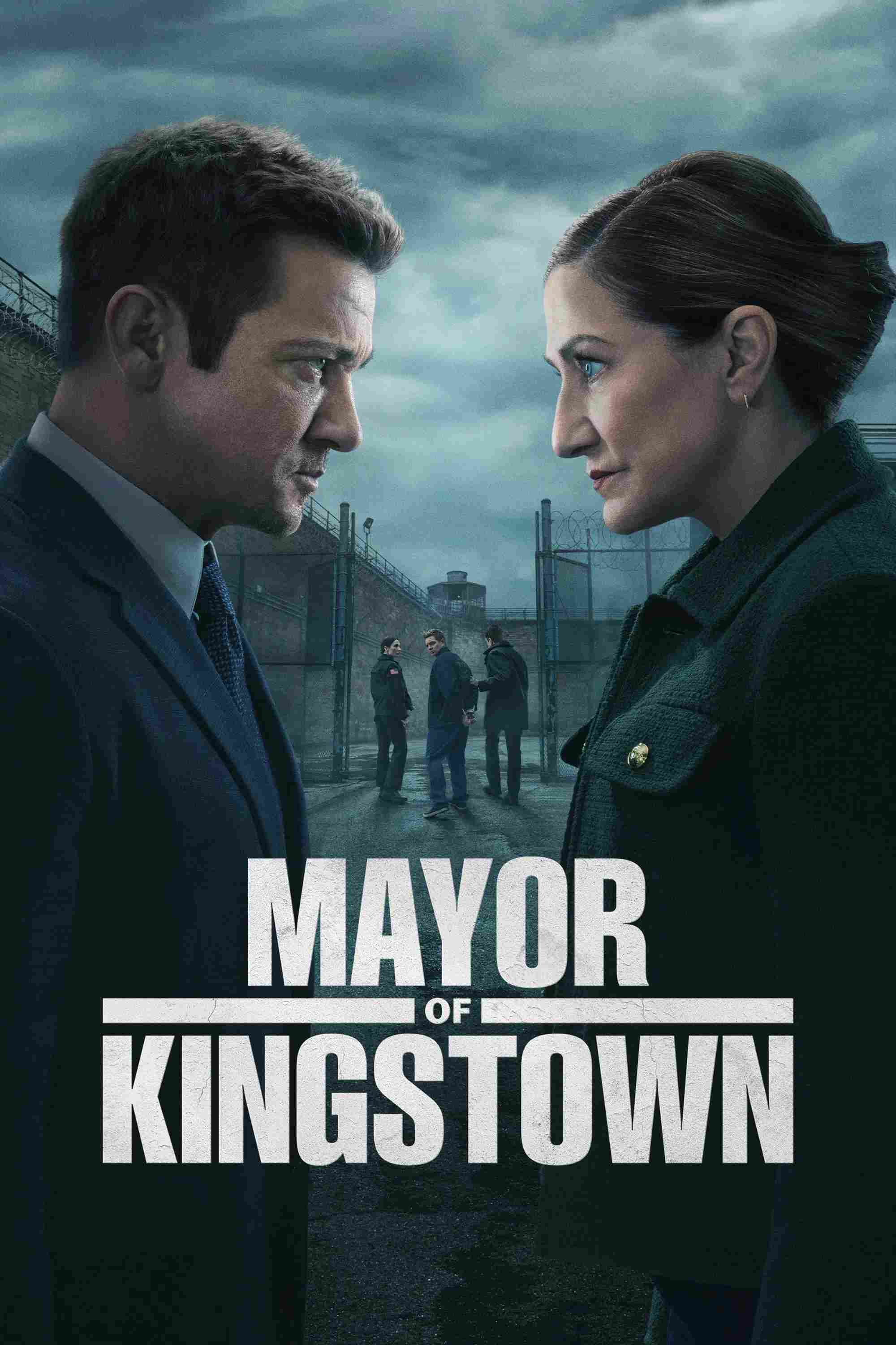 Poster chính thức của phim Phim Tâm Lý, Phim Hình Sự "Thị Trưởng Kingstown (Phần 4)" (Mayor of Kingstown - 2021), với sự tham gia của diễn viên Jeremy Renner và Hugh Dillon.