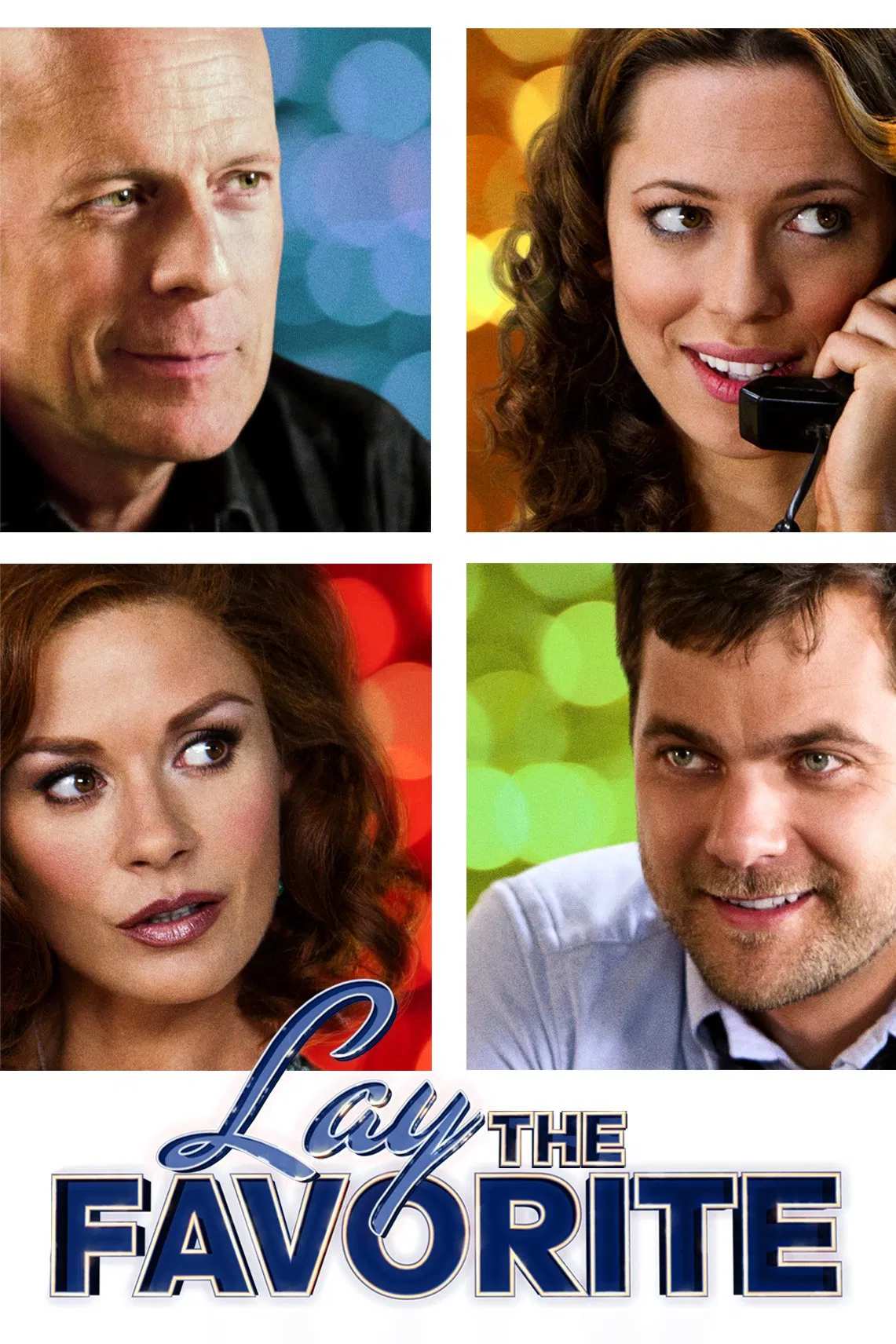 Poster chính thức của phim Phim Tâm Lý, Phim Hài "Thích Là Đặt" (Lay the Favorite - 2012), với sự tham gia của diễn viên Rebecca Hall và Bruce Willis.