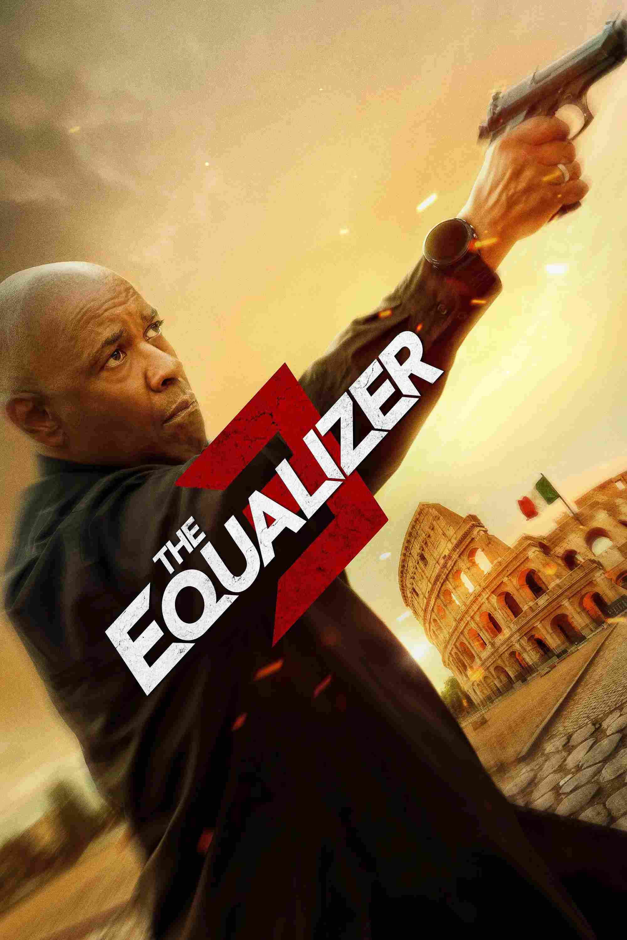 Poster chính thức của phim Phim Hành Động, Phim Giật Gân "Thiện Ác Đối Đầu 3" (The Equalizer 3 - 2023), với sự tham gia của diễn viên Denzel Washington và Dakota Fanning.