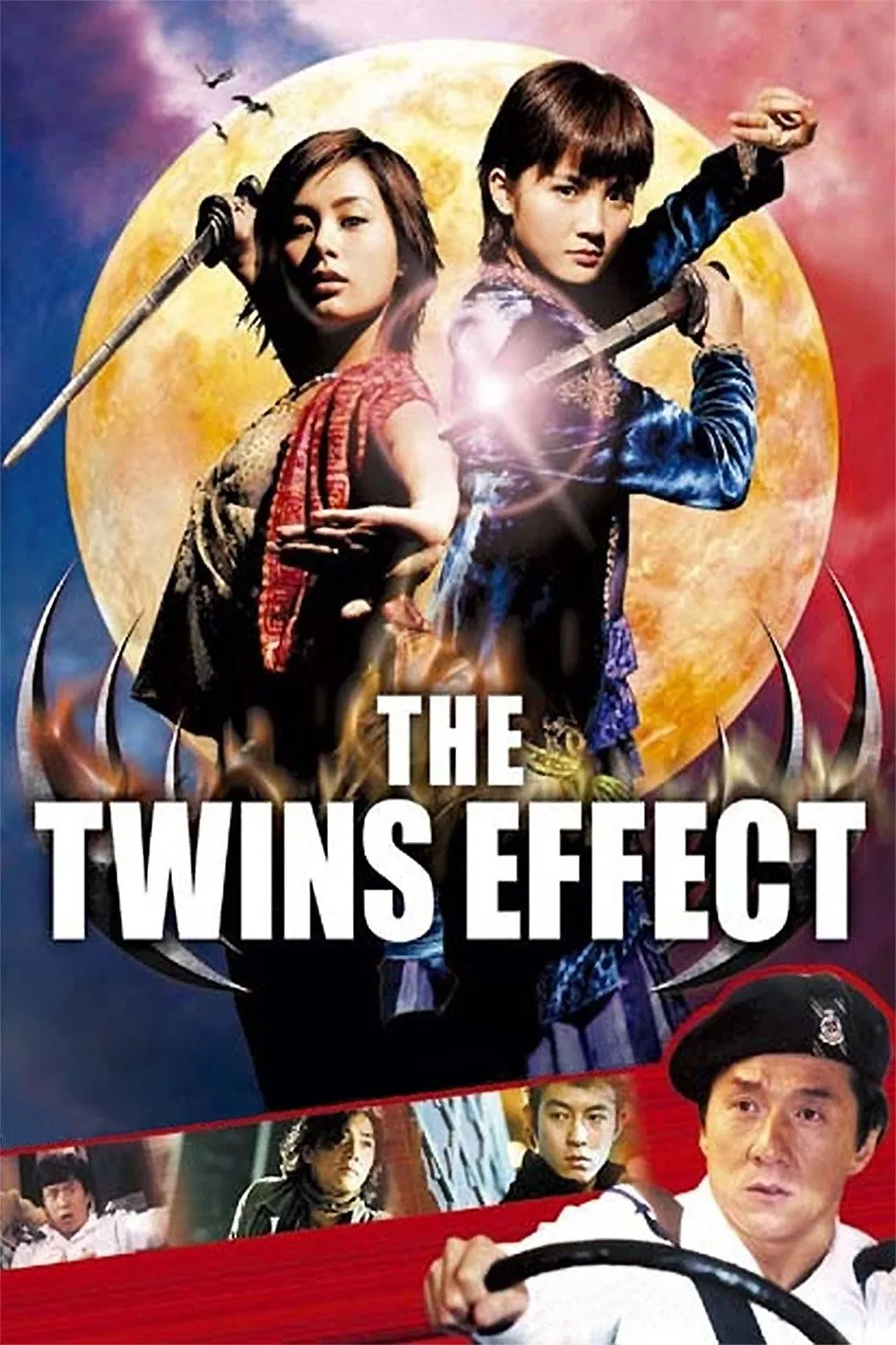 Poster chính thức của phim Phim Hành Động, Phim Hài "Thiên Cơ Biến" (The Twins Effect - 2003), với sự tham gia của diễn viên Trần Quán Hy và Thái Trác Nghiên.