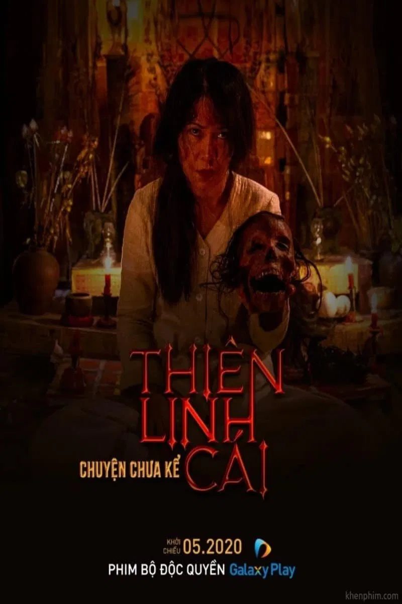 Poster chính thức của phim "Thiên Linh Cái: Chuyện Chưa Kể" (Kumanthong: The Untold Story - 2019), với sự tham gia của diễn viên Hoàng Yến Chibi và Ngô Quang Tuấn.