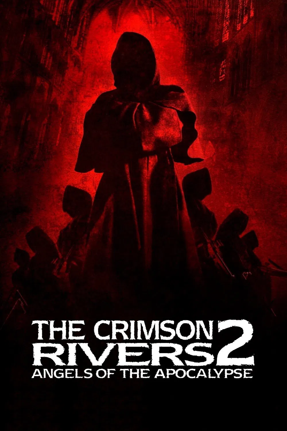 Poster chính thức của phim Phim Hành Động, Phim Giật Gân "Thiên Sứ Khải Huyền" (Crimson Rivers II: Angels of the Apocalypse - 2004), với sự tham gia của diễn viên Jean Reno và Benoît Magimel.