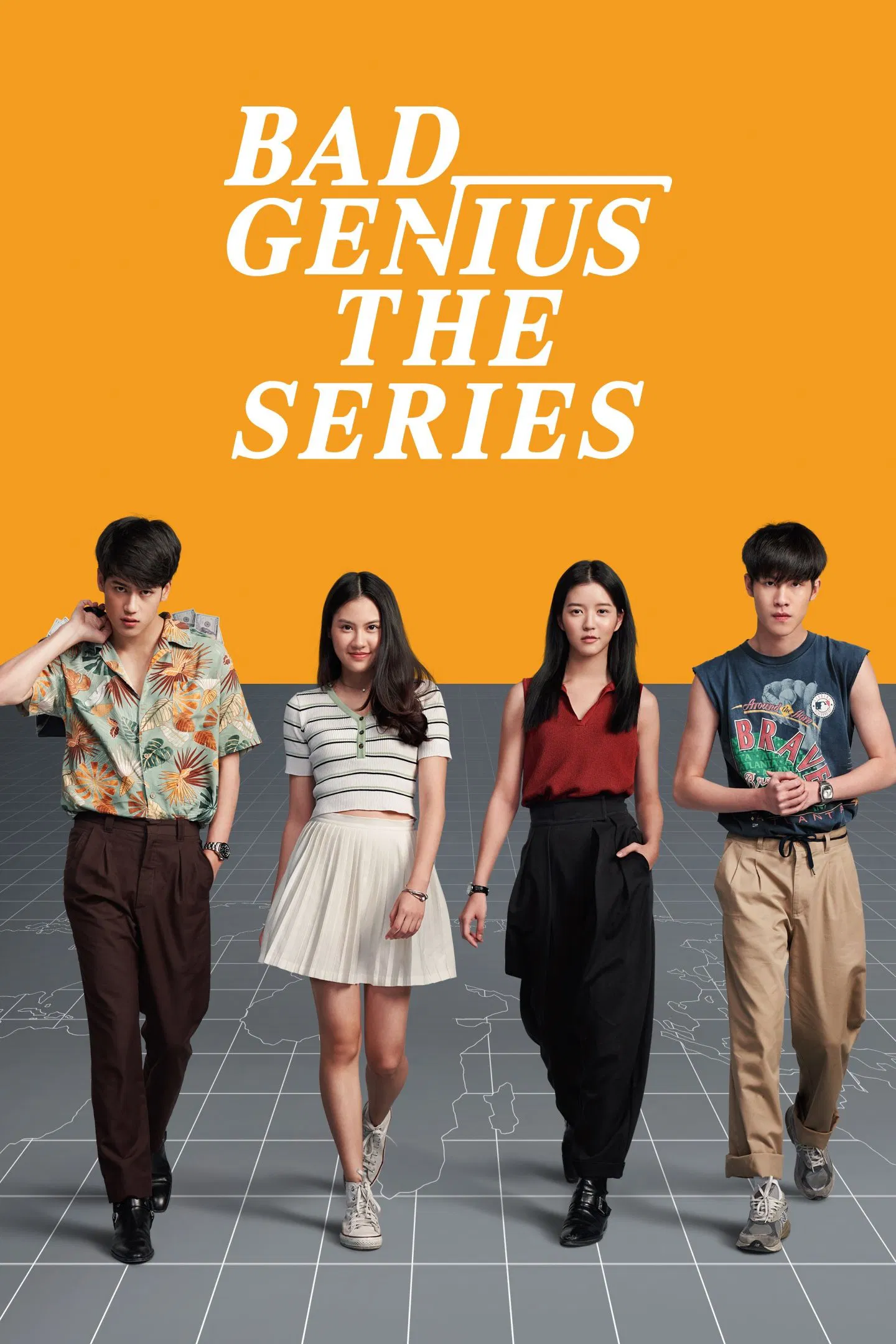 Poster chính thức của phim Phim Tâm Lý, Phim Hình Sự "Thiên Tài Bất Hảo" (Bad Genius: The Series - 2020), với sự tham gia của diễn viên Plearnpichaya Komalarajun và Sawanya Paisarnpayak.