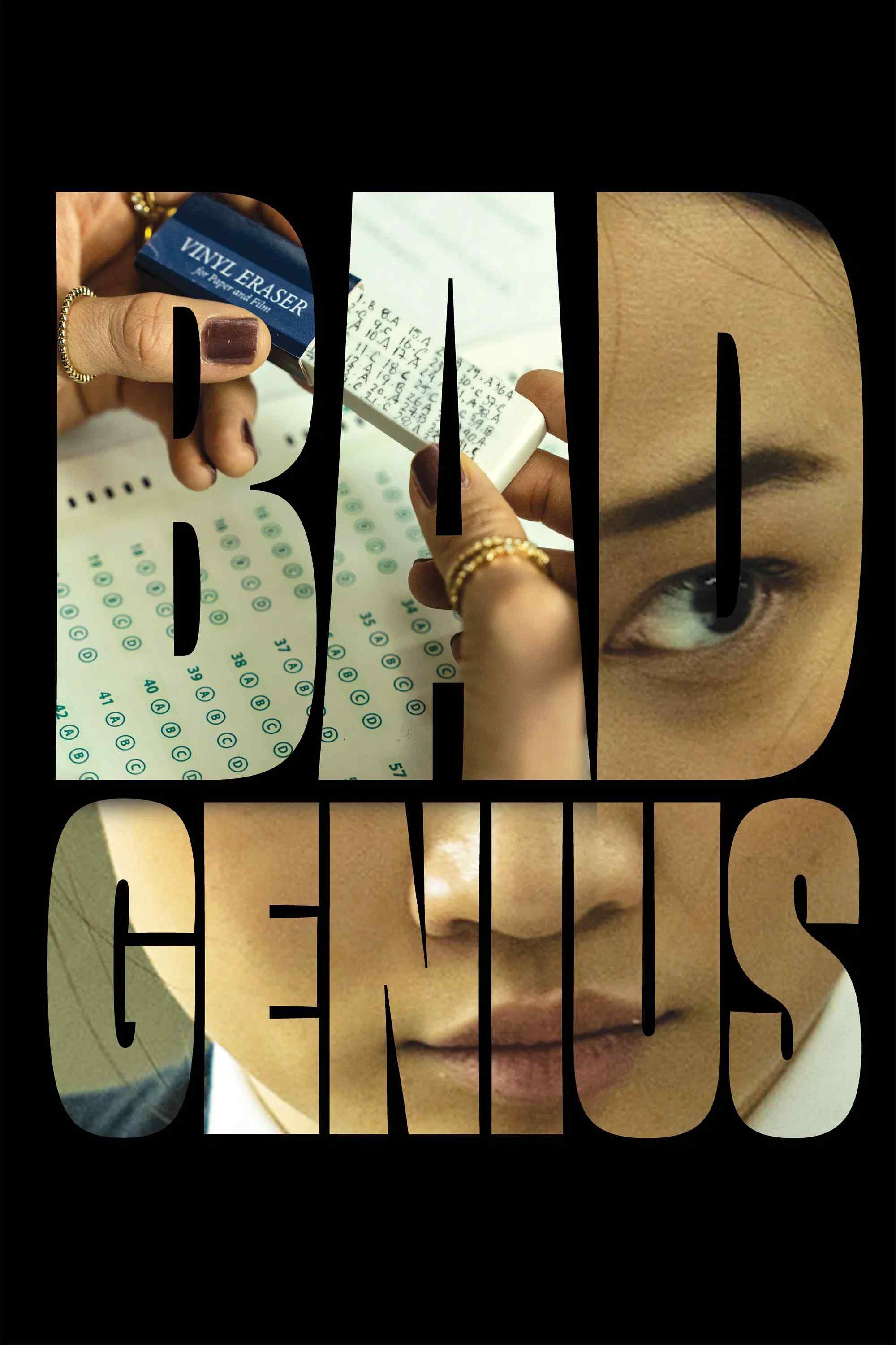 Poster chính thức của phim Phim Giật Gân, Phim Tâm Lý "Thiên Tài Bất Hảo" (Bad Genius - 2024), với sự tham gia của diễn viên Callina Liang và Benedict Wong.