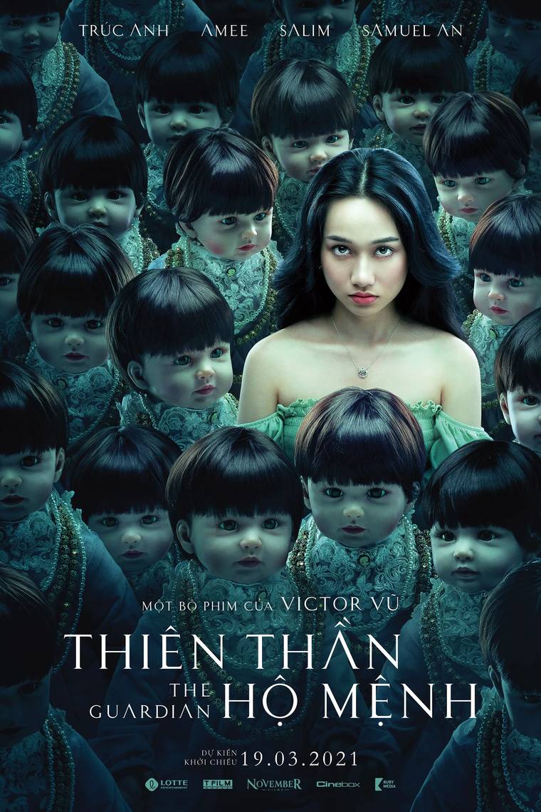 Poster chính thức của phim Phim Giật Gân, Phim Tâm Lý "Thiên Thần Hộ Mệnh" (The Guardian - 2021), với sự tham gia của diễn viên Trúc Anh và Samuel An.
