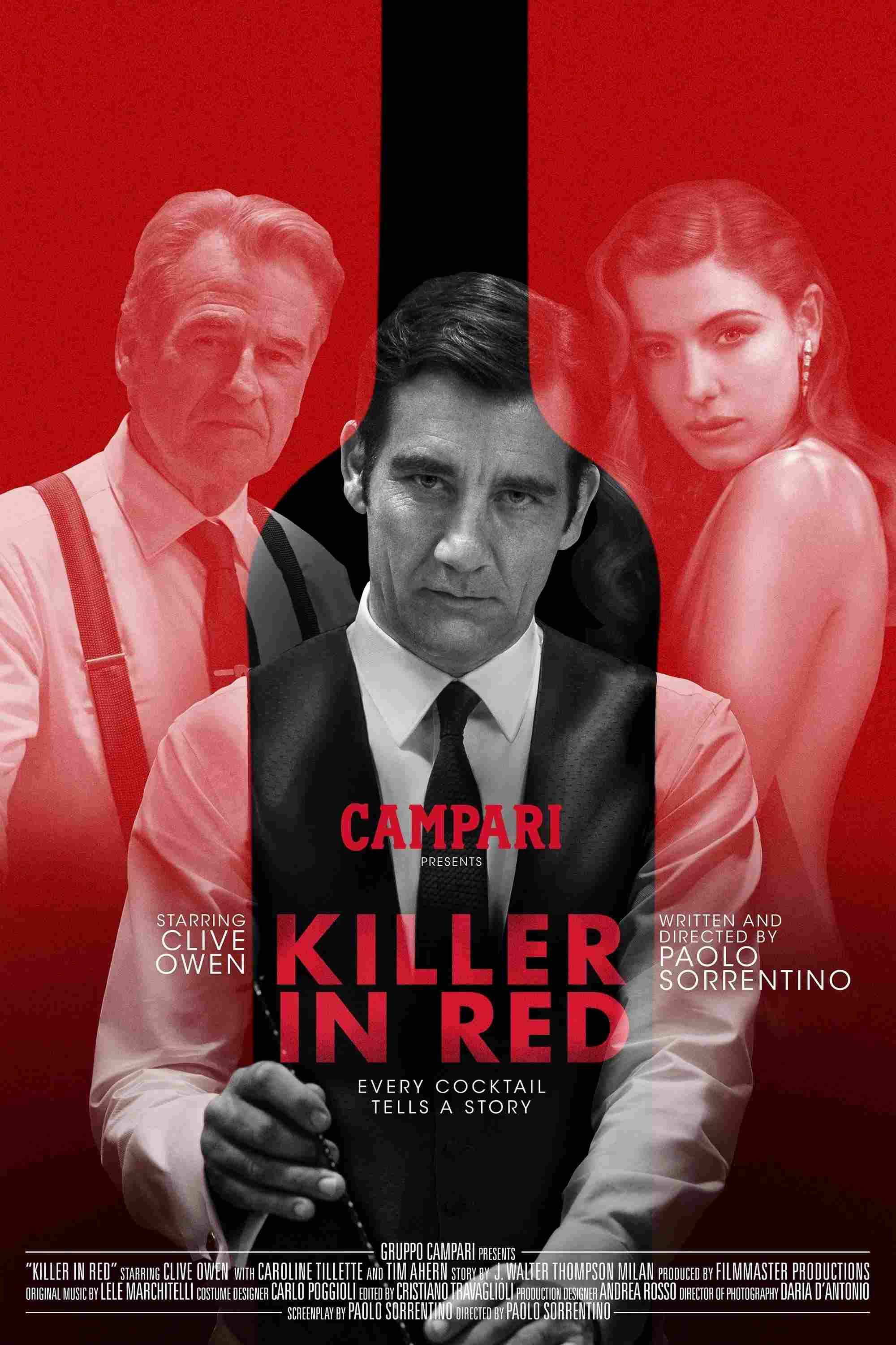Poster chính thức của phim Phim Tâm Lý "Thiên Thần Tội Lỗi" (Killer in Red - 2017), với sự tham gia của diễn viên Clive Owen và Caroline Tillette.