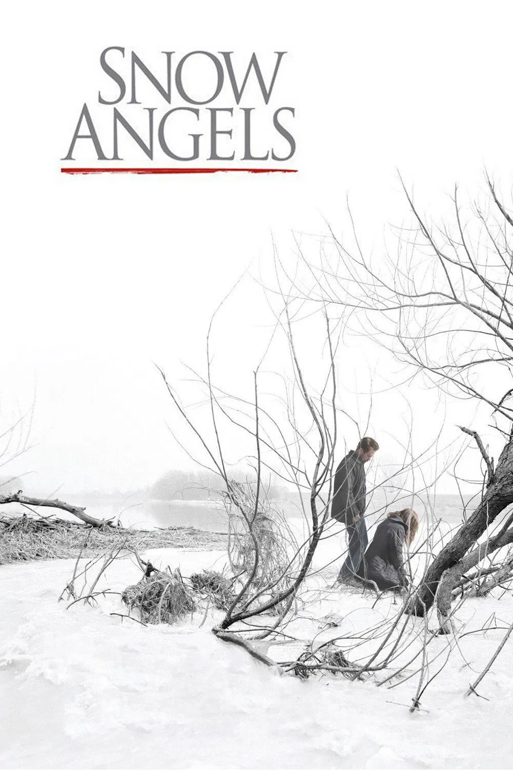 Poster chính thức của phim Phim Tâm Lý, Phim Tình Cảm "Thiên Thần Tuyết" (Snow Angels - 2007), với sự tham gia của diễn viên Kate Beckinsale và Sam Rockwell.