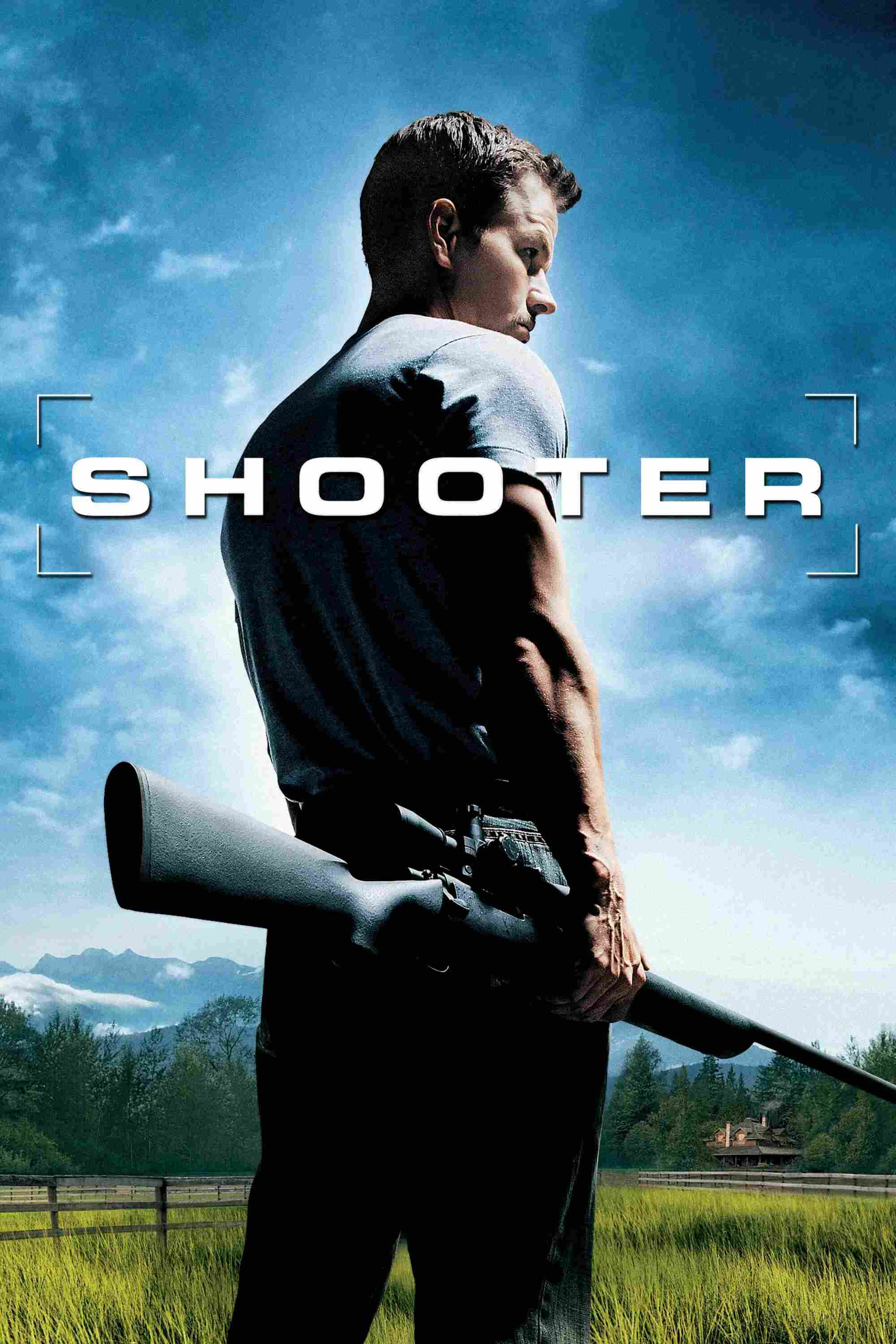 Poster chính thức của phim Phim Tâm Lý, Phim Hành Động "Thiện Xạ" (Shooter - 2007), với sự tham gia của diễn viên Mark Wahlberg và Michael Peña.