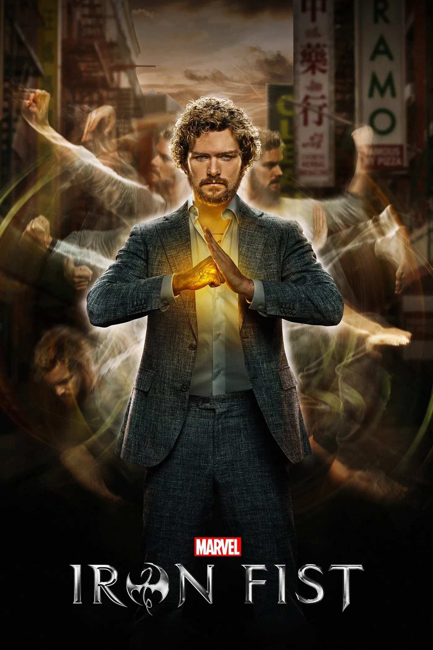 Poster chính thức của phim Phim Hành Động & Phiêu Lưu, Phim Tâm Lý "Thiết Quyền (Phần 1)" (Marvel's Iron Fist - 2017), với sự tham gia của diễn viên Finn Jones và Jessica Henwick.
