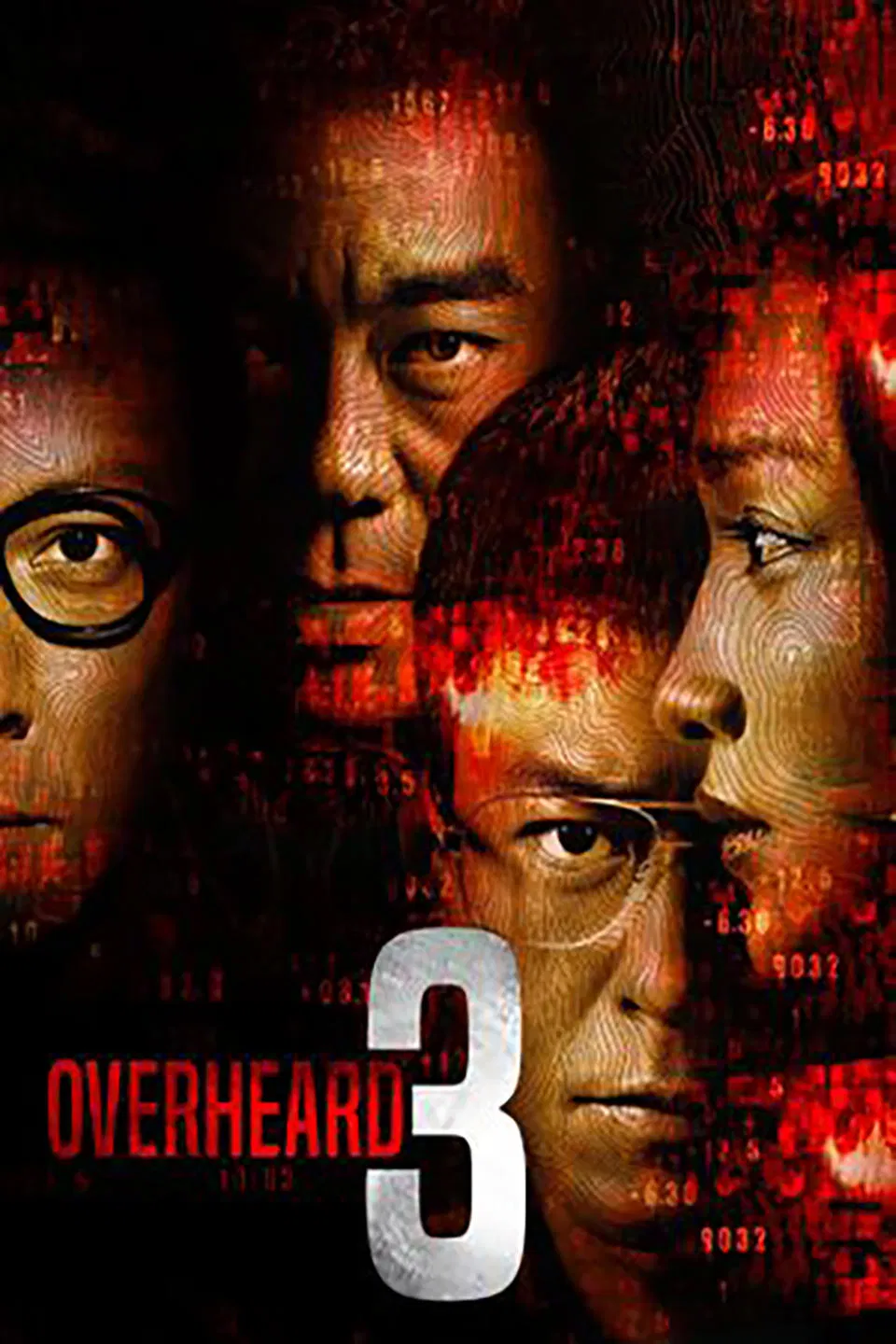 Poster chính thức của phim Phim Hình Sự, Phim Giật Gân "Thiết Thính Phong Vân 3" (Overheard 3 - 2014), với sự tham gia của diễn viên Cổ Thiên Lạc và Lưu Thanh Vân.