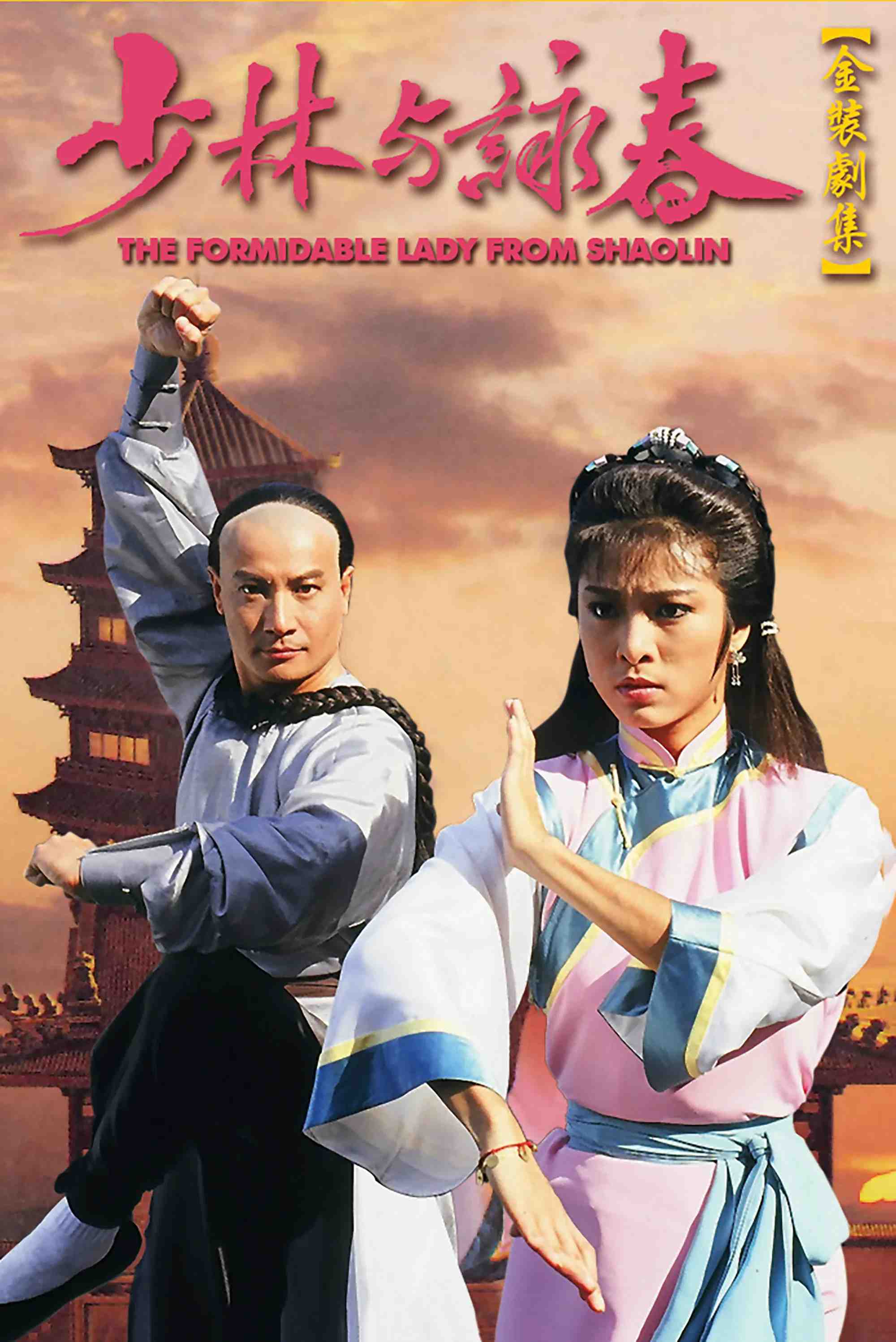Poster chính thức của phim "Thiếu Lâm Vịnh Xuân Quyền" (The Formidable Lady From ShaoLin - 1987), với sự tham gia của diễn viên Mễ Tuyết và Thạch Tu.