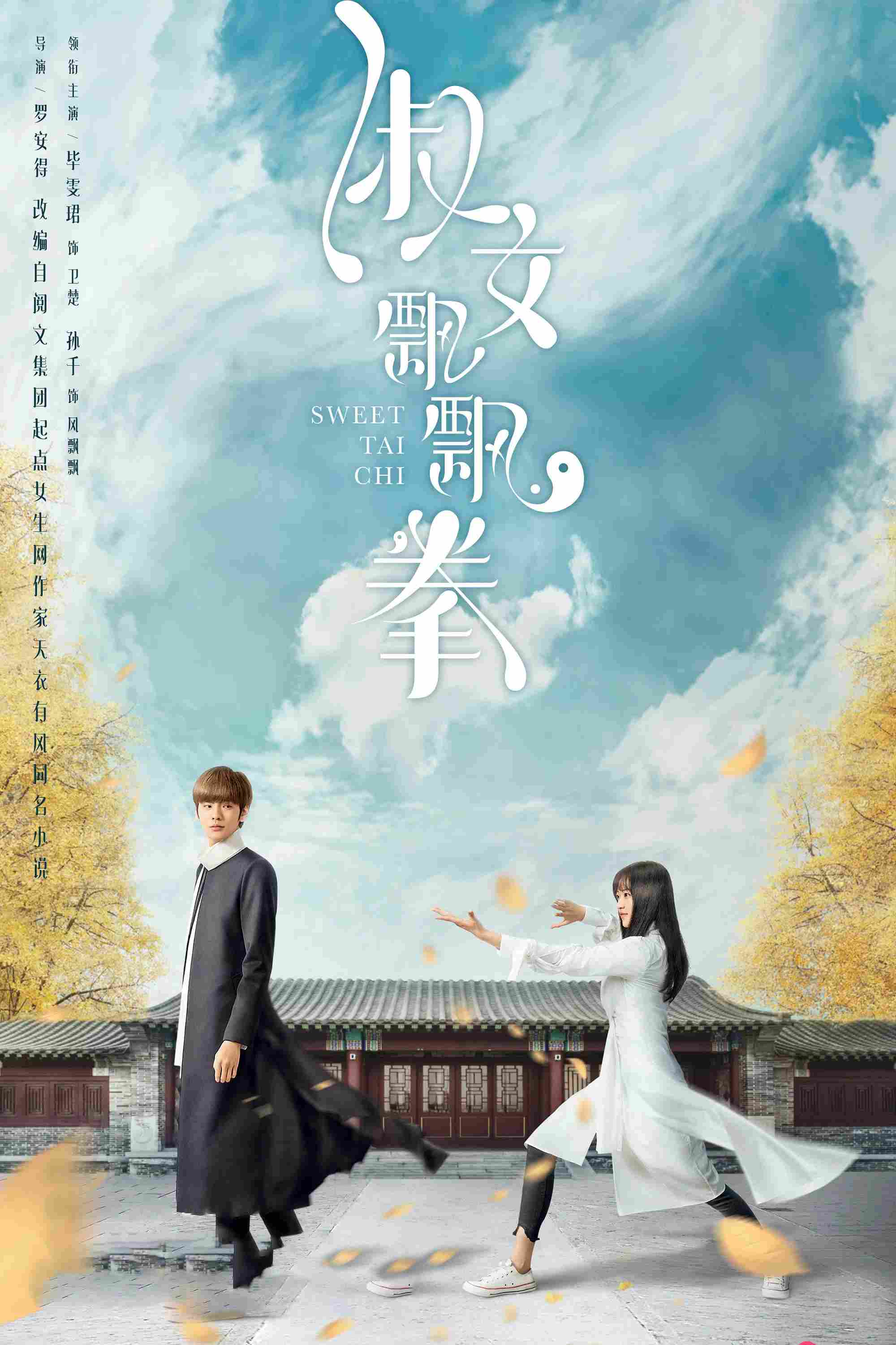 Poster chính thức của phim Phim Tâm Lý "Thiếu Nữ Thái Cực Quyền" (Sweet Tai Chi - 2019), với sự tham gia của diễn viên Tất Văn Quân và Tôn Thiến.