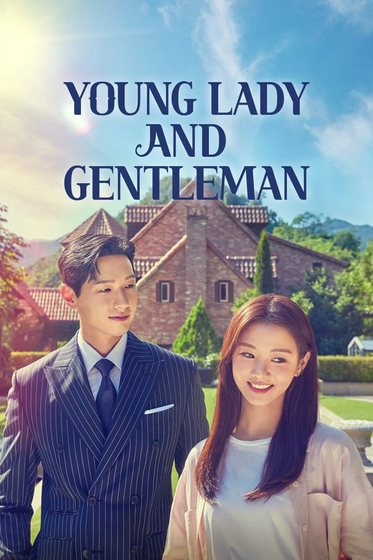 Poster chính thức của phim Phim Hài, Phim Tâm Lý "Thiếu Nữ và Quý Ông" (Young Lady and Gentleman - 2021), với sự tham gia của diễn viên Ji Hyun-woo và Lee Se-hee.