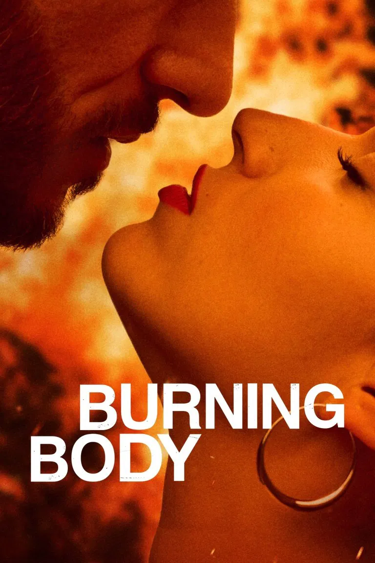 Poster chính thức của phim Phim Tâm Lý, Phim Bí Ẩn "Thiêu Rụi" (Burning Body - 2023), với sự tham gia của diễn viên Úrsula Corberó và Quim Gutiérrez.