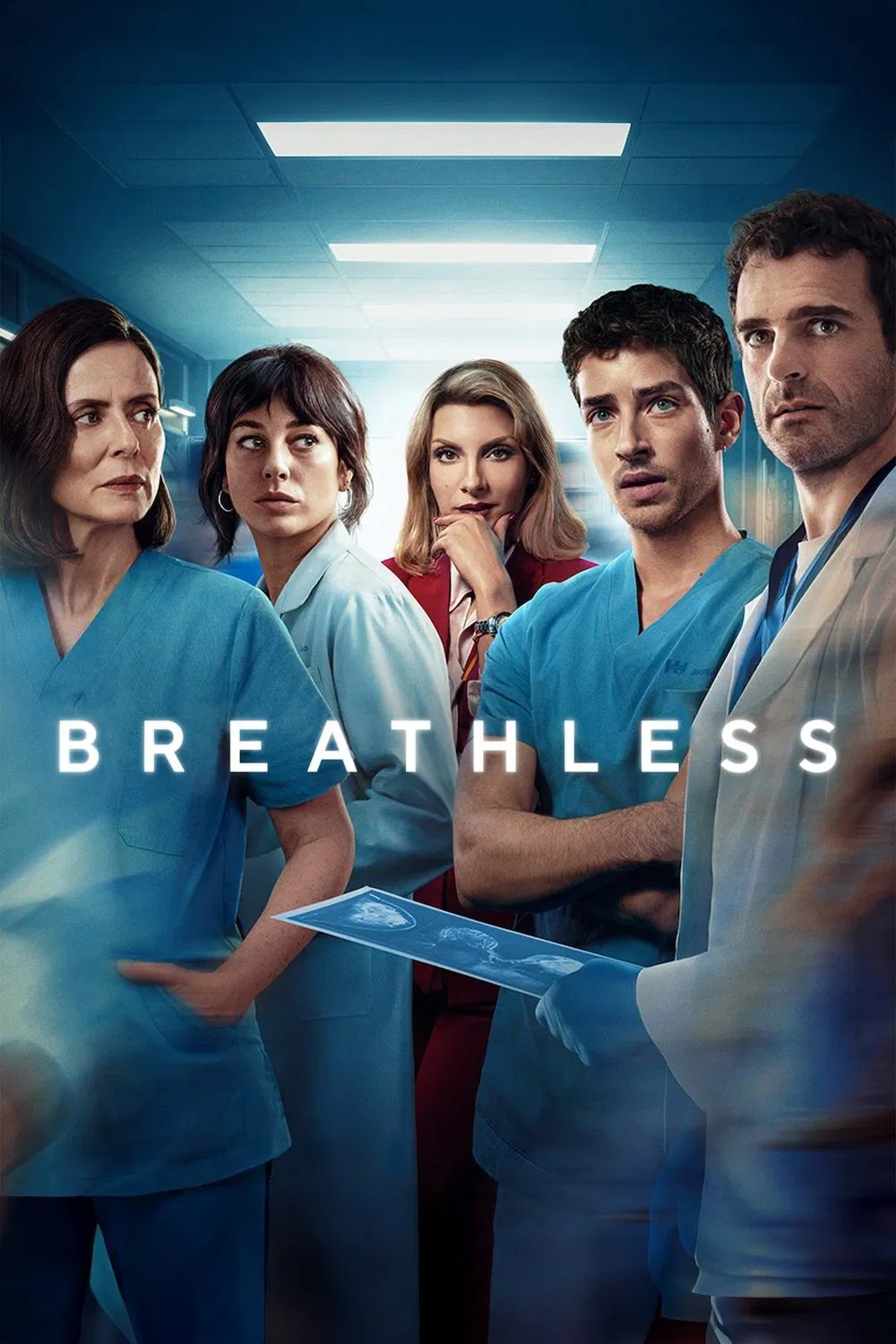 Poster chính thức của phim Phim Tâm Lý "Thở" (Breathless - 2024), với sự tham gia của diễn viên Manu Ríos và Borja Luna.