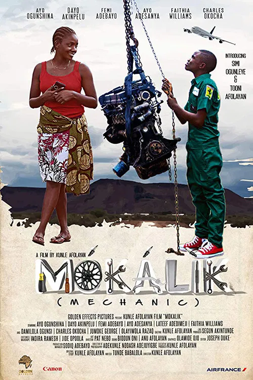 Poster chính thức của phim Phim Tâm Lý "Thợ máy học việc" (Mokalik (Mechanic) - 2019), với sự tham gia của diễn viên Femi Adebayo.