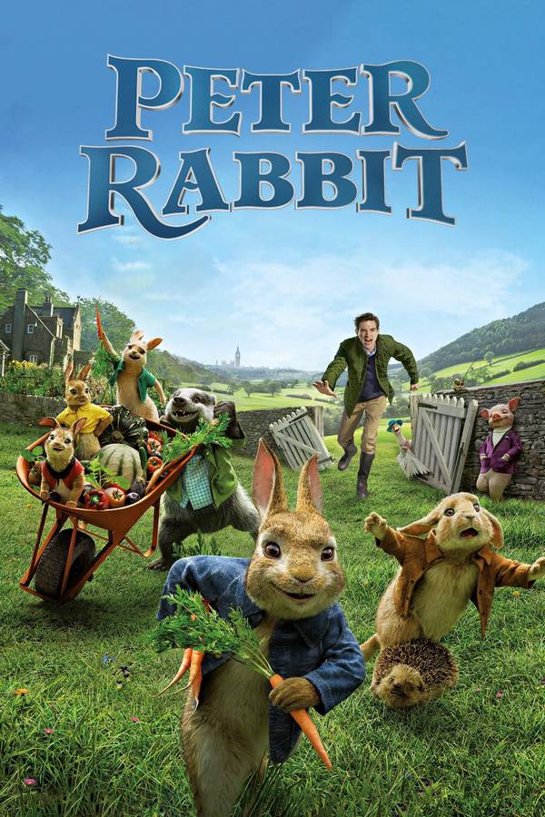Poster chính thức của phim Phim Hoạt Hình, Phim Phiêu Lưu "Thỏ Peter" (Peter Rabbit - 2018), với sự tham gia của diễn viên James Corden và Rose Byrne.