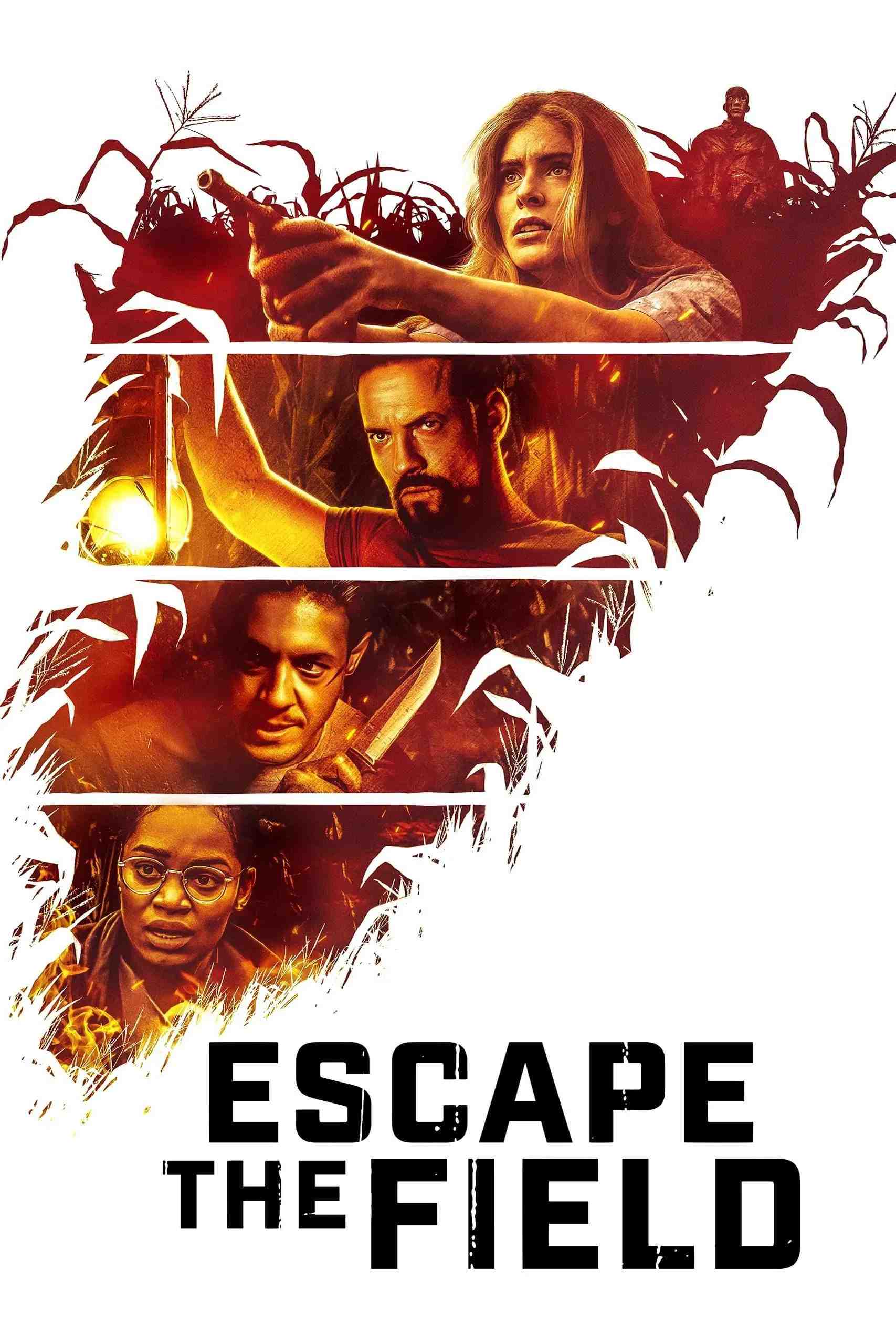 Poster chính thức của phim Phim Giật Gân, Phim Kinh Dị "Thoát Khỏi Cánh Đồng" (Escape the Field - 2022), với sự tham gia của diễn viên Jordan Claire Robbins và Theo Rossi.