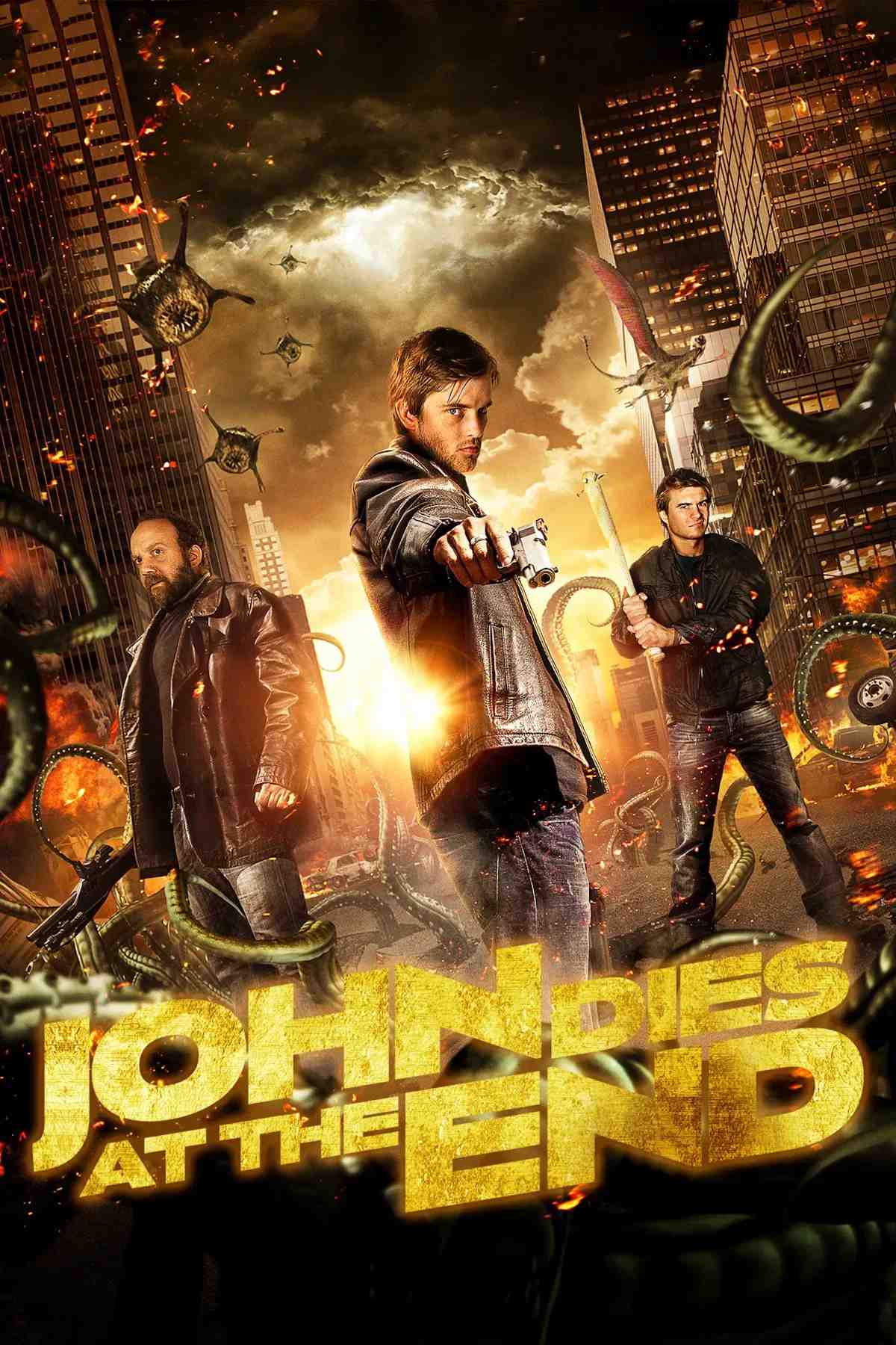 Poster chính thức của phim Phim Kinh Dị, Phim Hài "Thoát Xác" (John Dies at the End - 2013), với sự tham gia của diễn viên Chase Williamson và Rob Mayes.