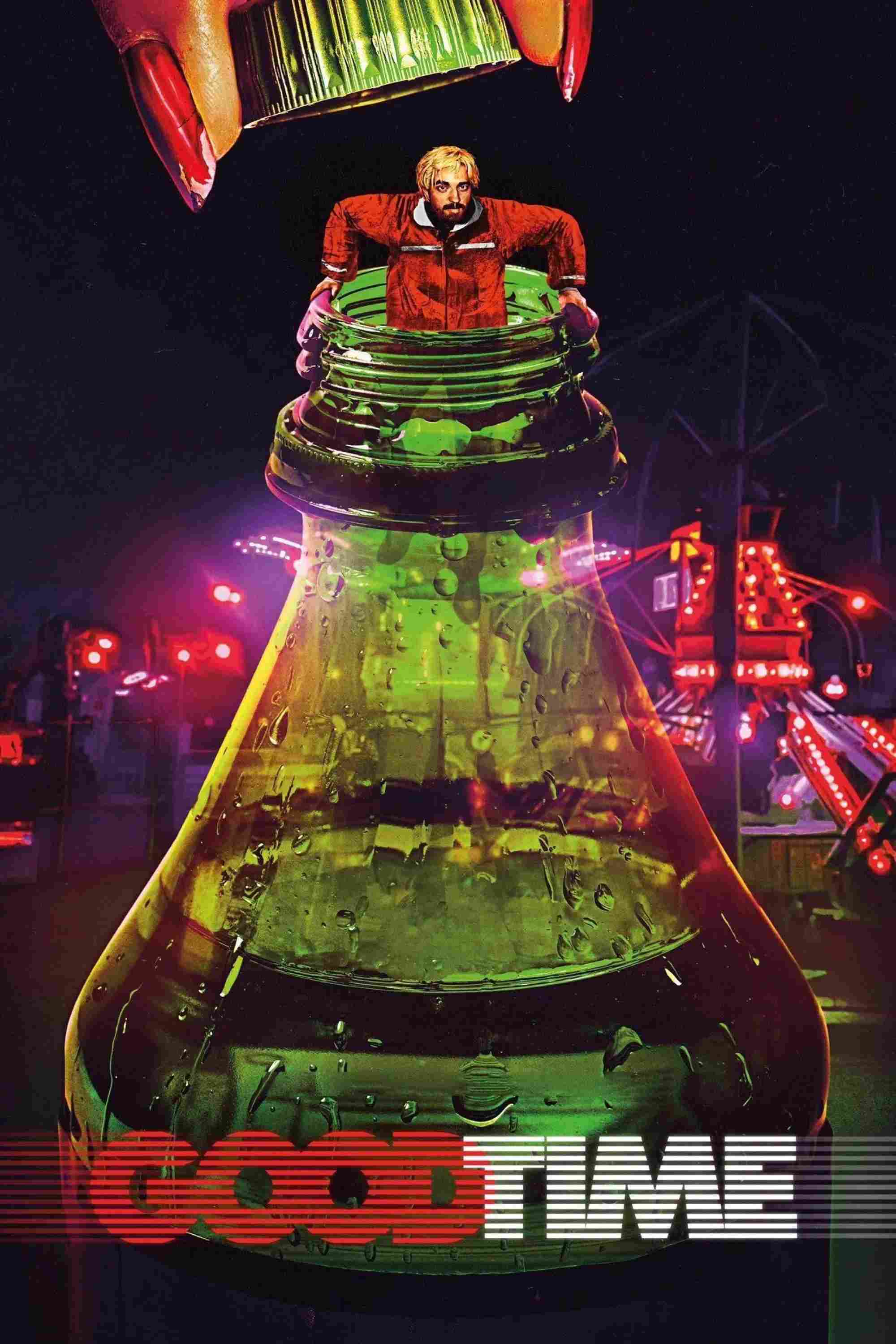 Poster chính thức của phim Phim Hình Sự, Phim Giật Gân "Thời Khắc Quyết Định" (Good Time - 2017), với sự tham gia của diễn viên Robert Pattinson và Benny Safdie.