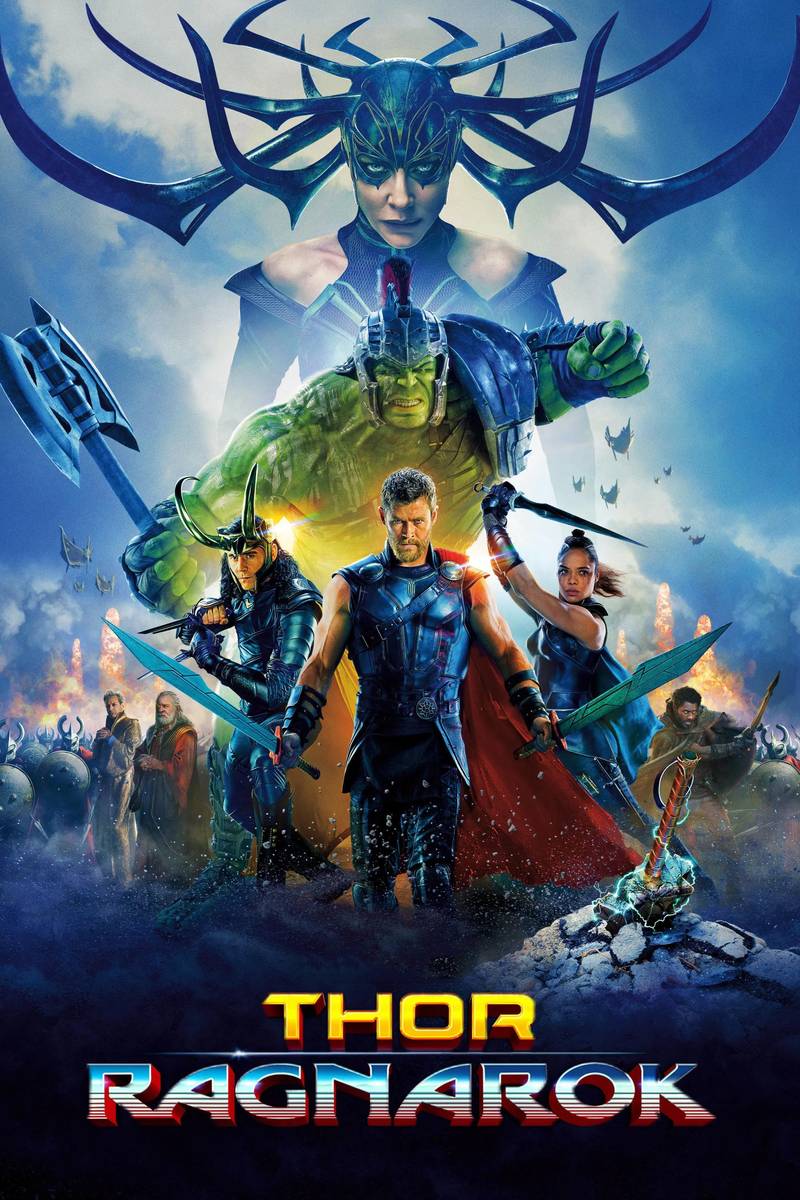 Poster chính thức của phim Phim Hành Động, Phim Phiêu Lưu "Thor: Tận thế Ragnarok" (Thor: Ragnarok - 2017), với sự tham gia của diễn viên Chris Hemsworth và Mark Ruffalo.