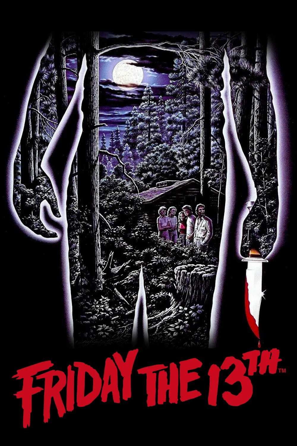 Poster chính thức của phim Phim Kinh Dị "Thứ 6 Ngày 13" (Friday the 13th - 1980), với sự tham gia của diễn viên Adrienne King và Betsy Palmer.