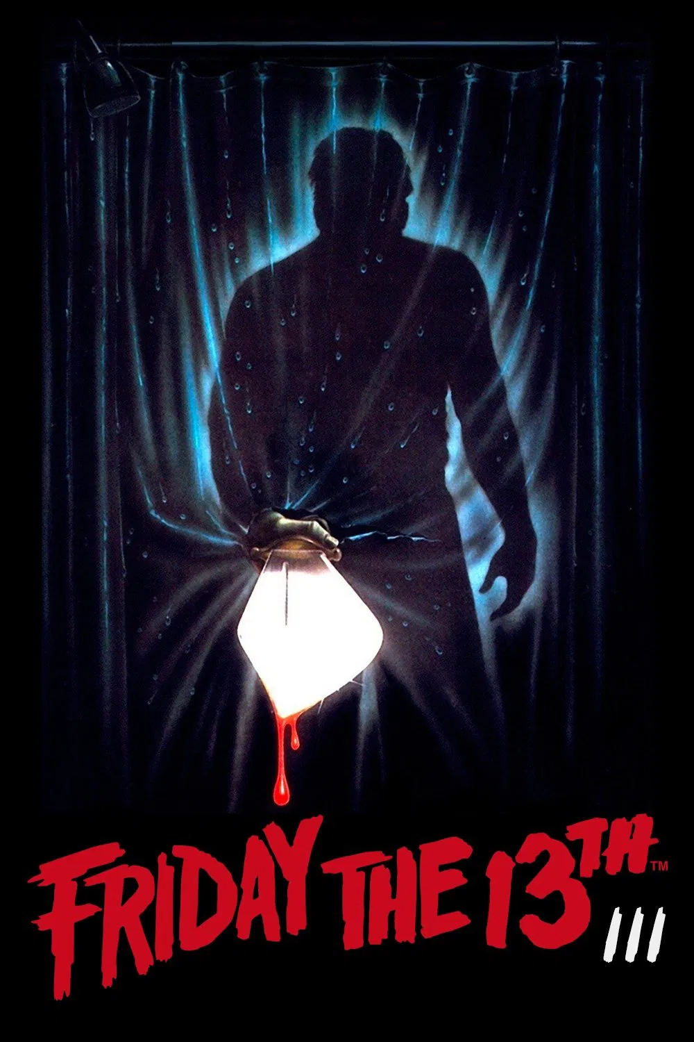 Poster chính thức của phim Phim Kinh Dị, Phim Giật Gân "Thứ 6 Ngày 13 Phần 3" (Friday the 13th Part III - 1982), với sự tham gia của diễn viên Richard Brooker và Dana Kimmell.