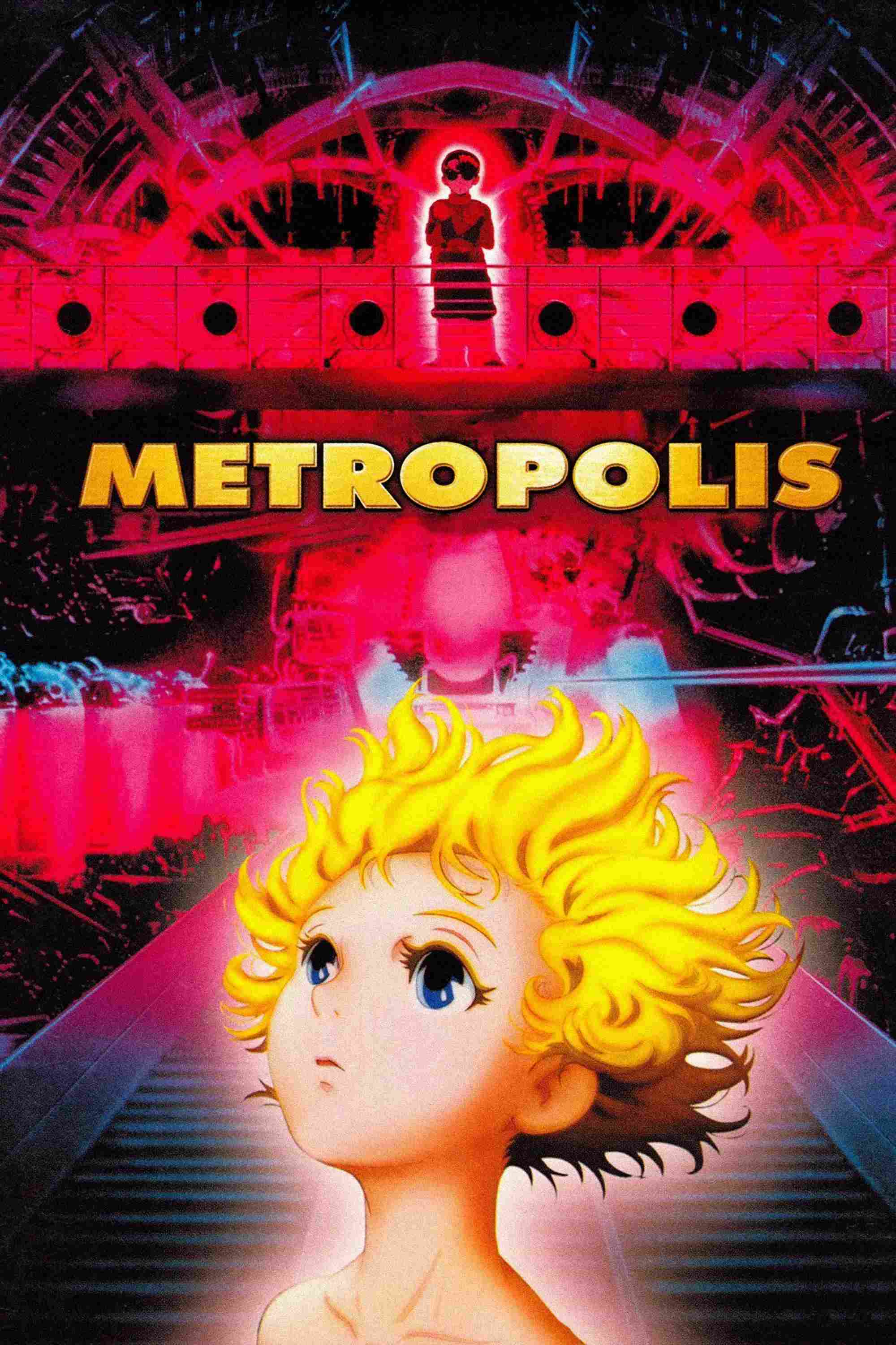 Poster chính thức của phim Phim Hoạt Hình, Phim Viễn Tưởng "Thủ Phủ 2001" (Metropolis - 2001), với sự tham gia của diễn viên Yuka Imoto và Kohki Okada.